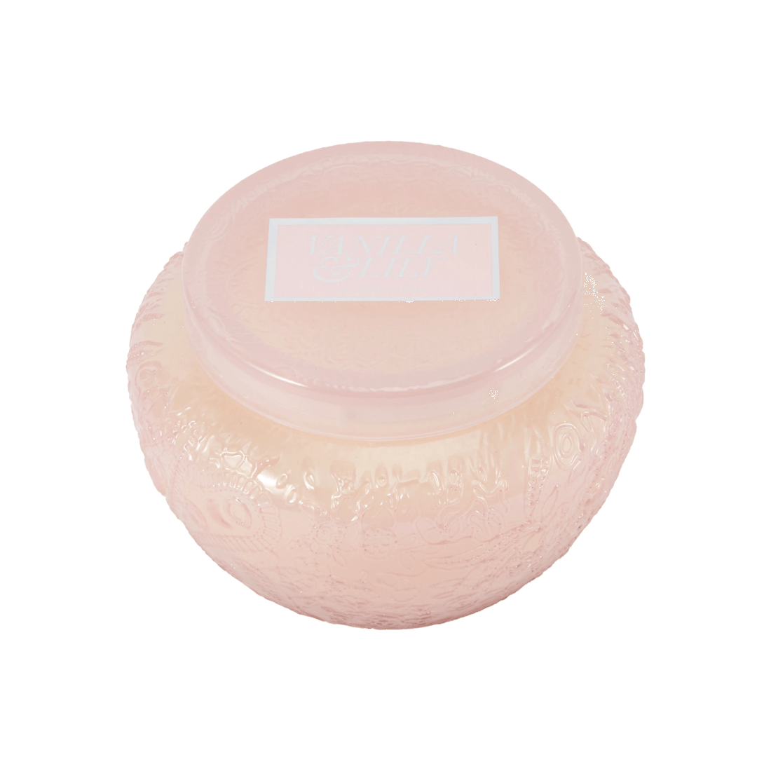 3 Pink Embossed Candle, 3 of 6