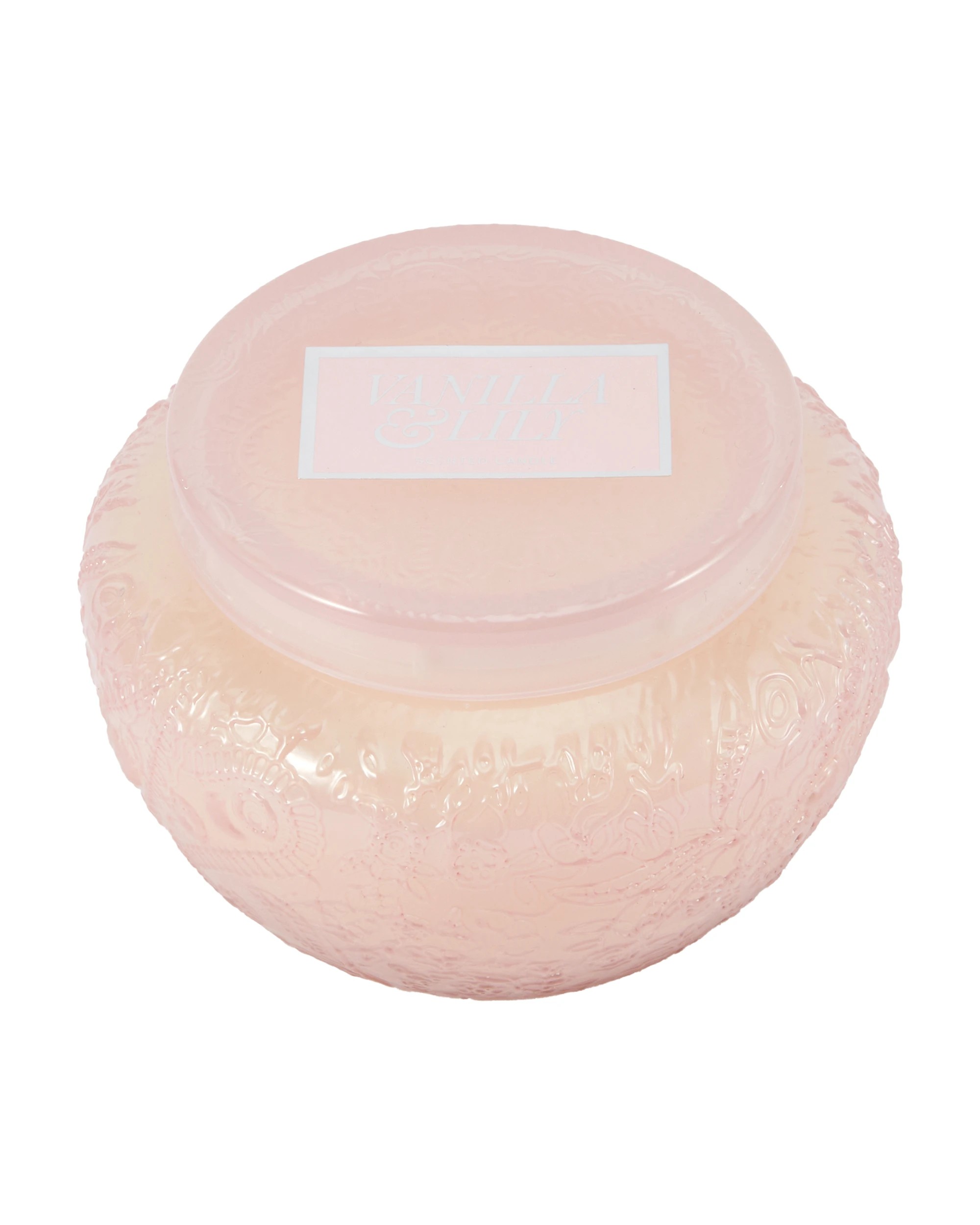 3 Pink Embossed Candle, 3 of 6