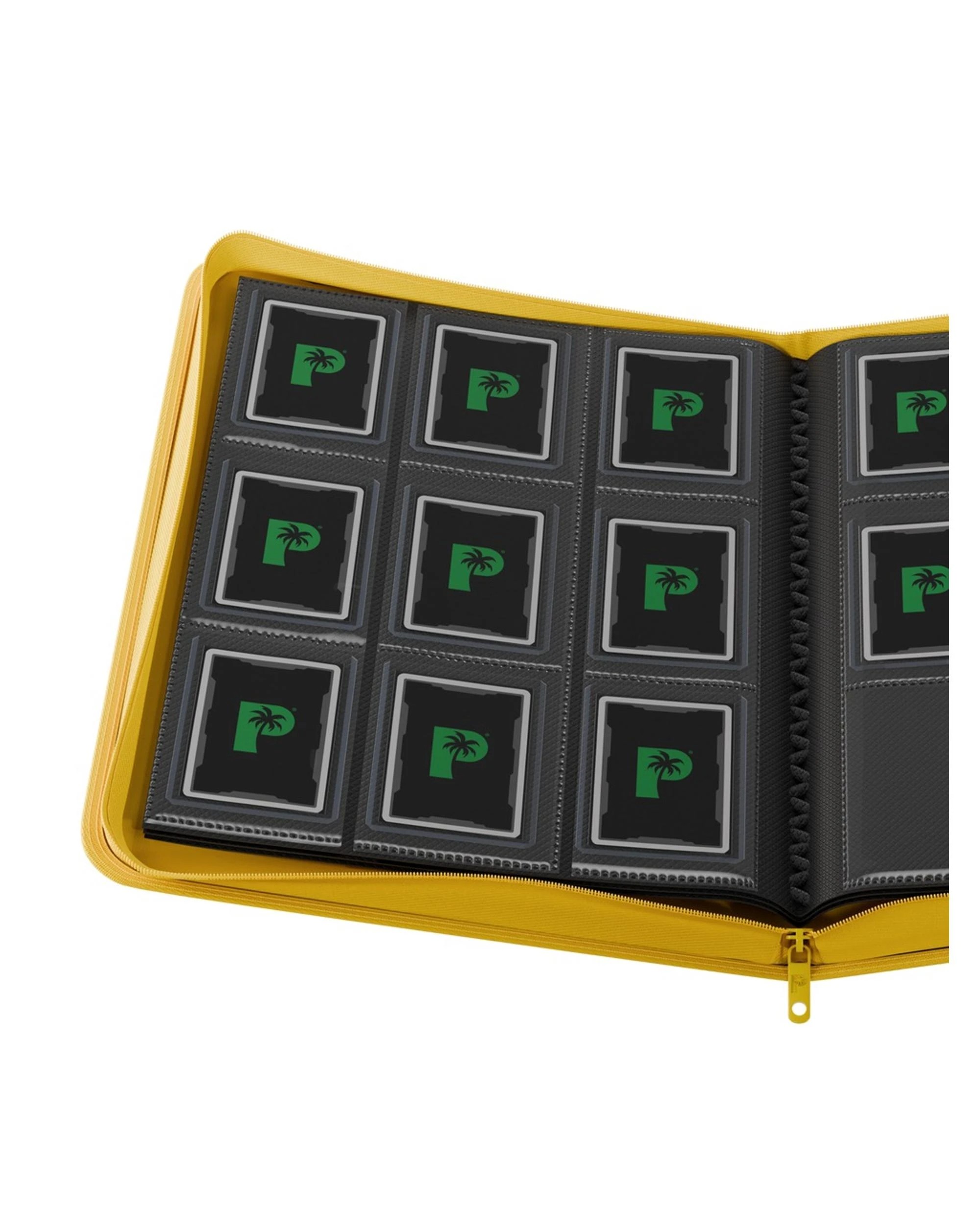 2 Palms Off Gaming Collector's Series 9 Pocket Top Loader 216 Capacity Zip Binder - Yellow, 2 of 8