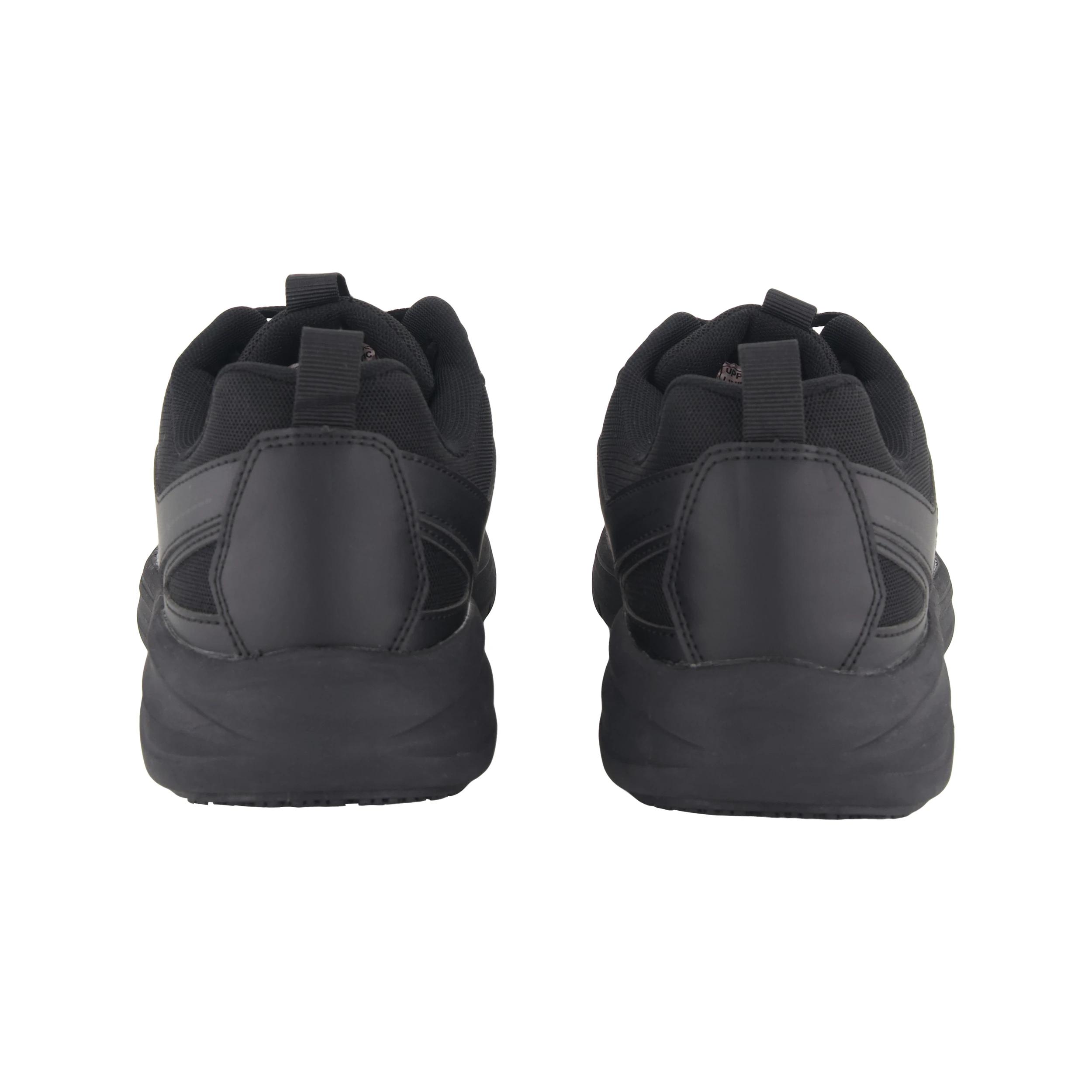 5 Slip Resistant Lace Up Sneakers BLACK, 5 of 5