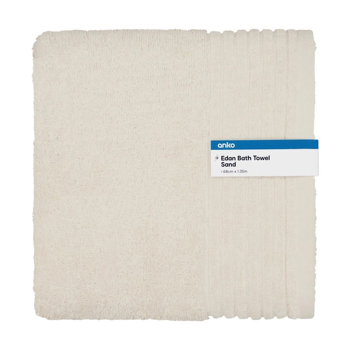 5 Edan Cotton Bath Towel - Sand, 5 of 6