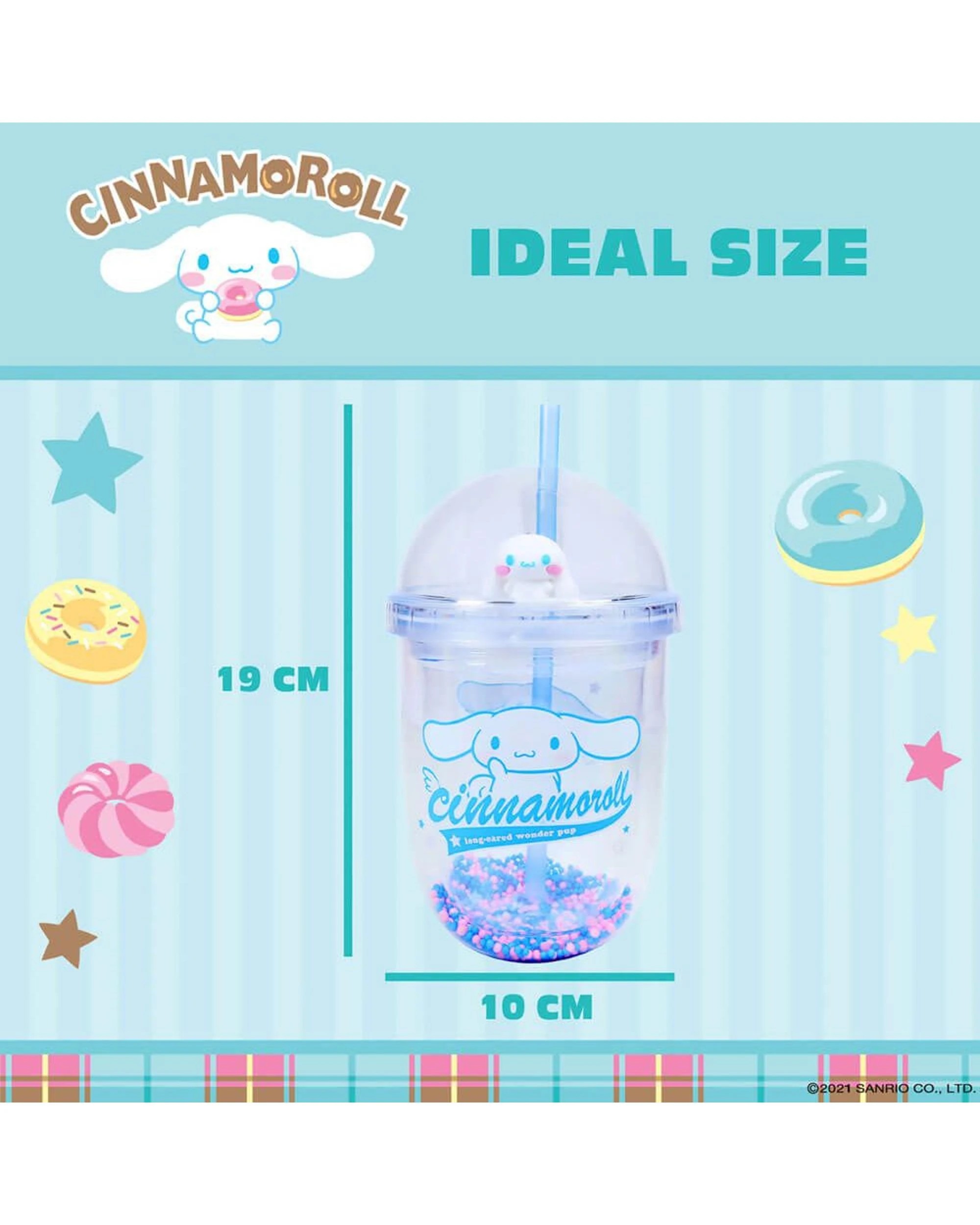 8 Hello Kitty and Friends Cinnamoroll Boba Cup - Blue, 8 of 8