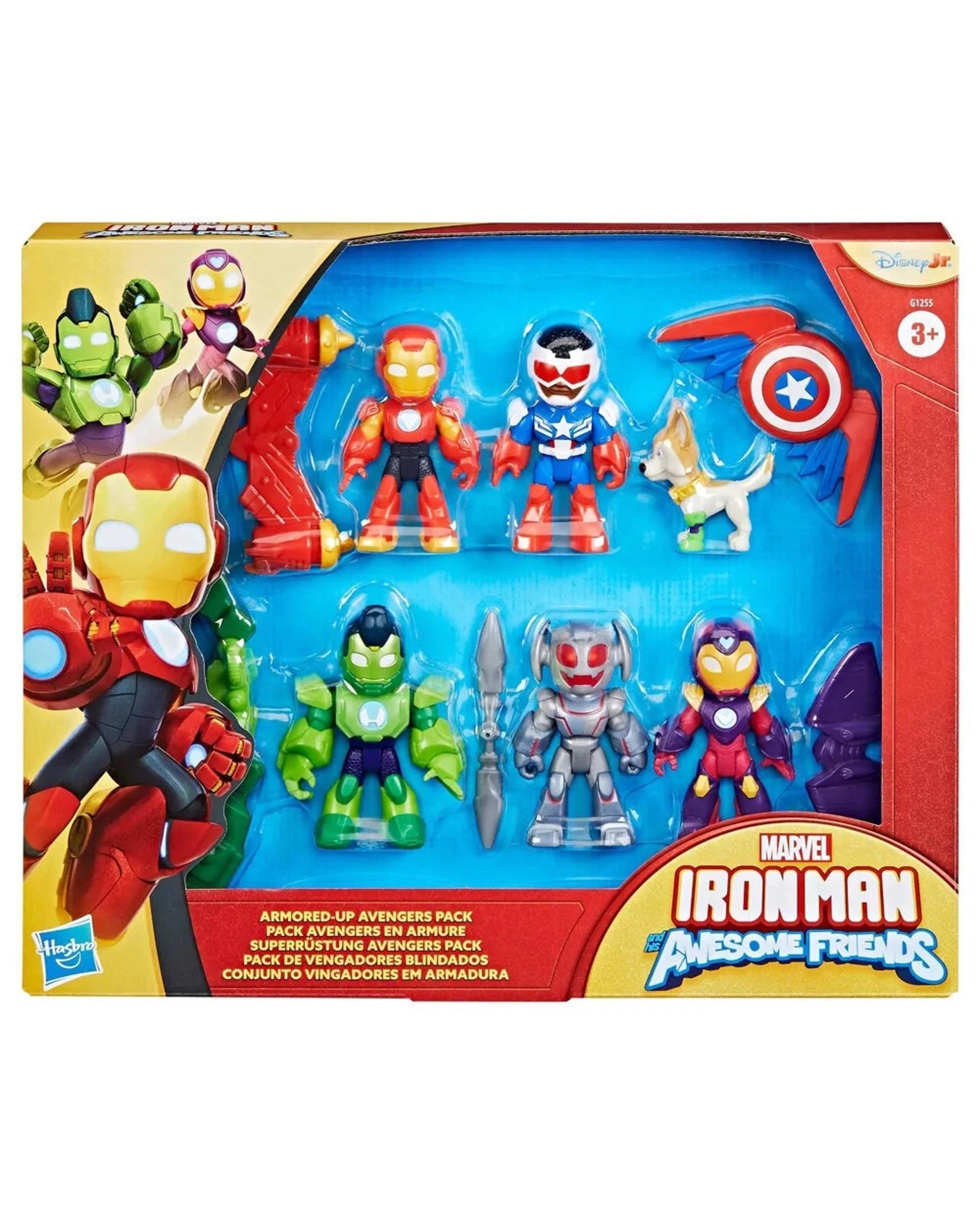 3 Marvel Iron Man and His Awesome Friends Armored-Up Avengers Figure Pack, 3 of 5