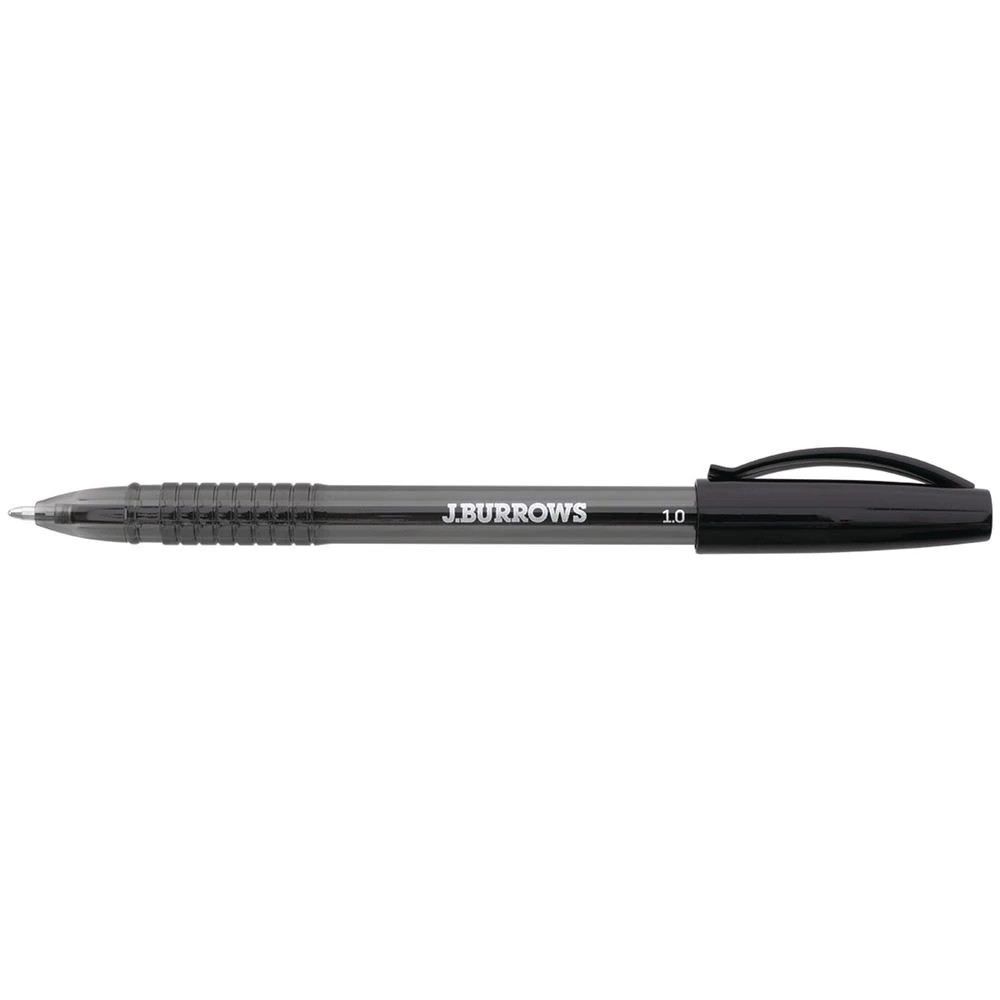 2 J.Burrows Ballpoint Pens Black 10 Pack, 2 of 3