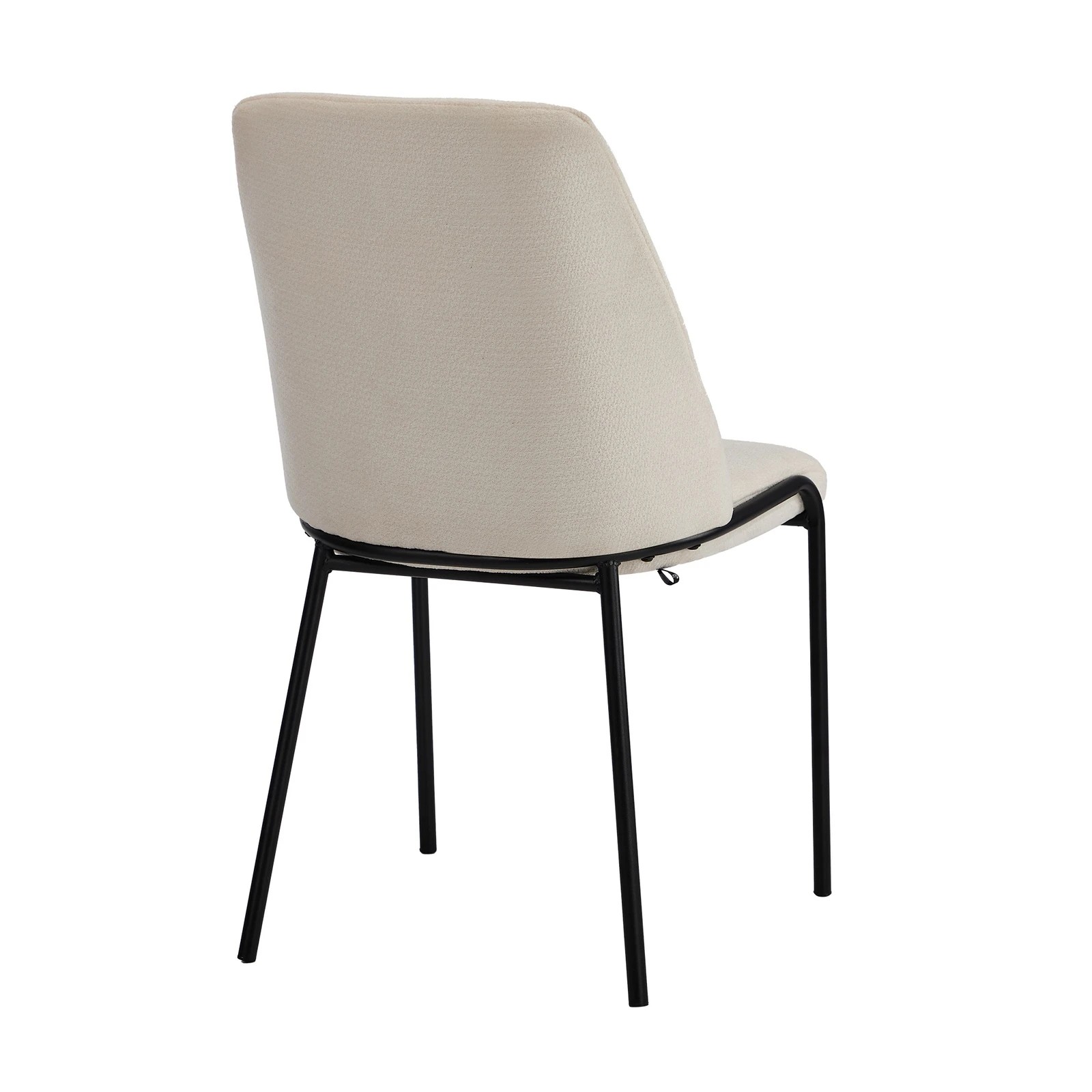 9 Oikiture Set of 2 Dining Chairs Chenille Fabric Kitchen Chair Padded Seat - Beige, 9 of 9