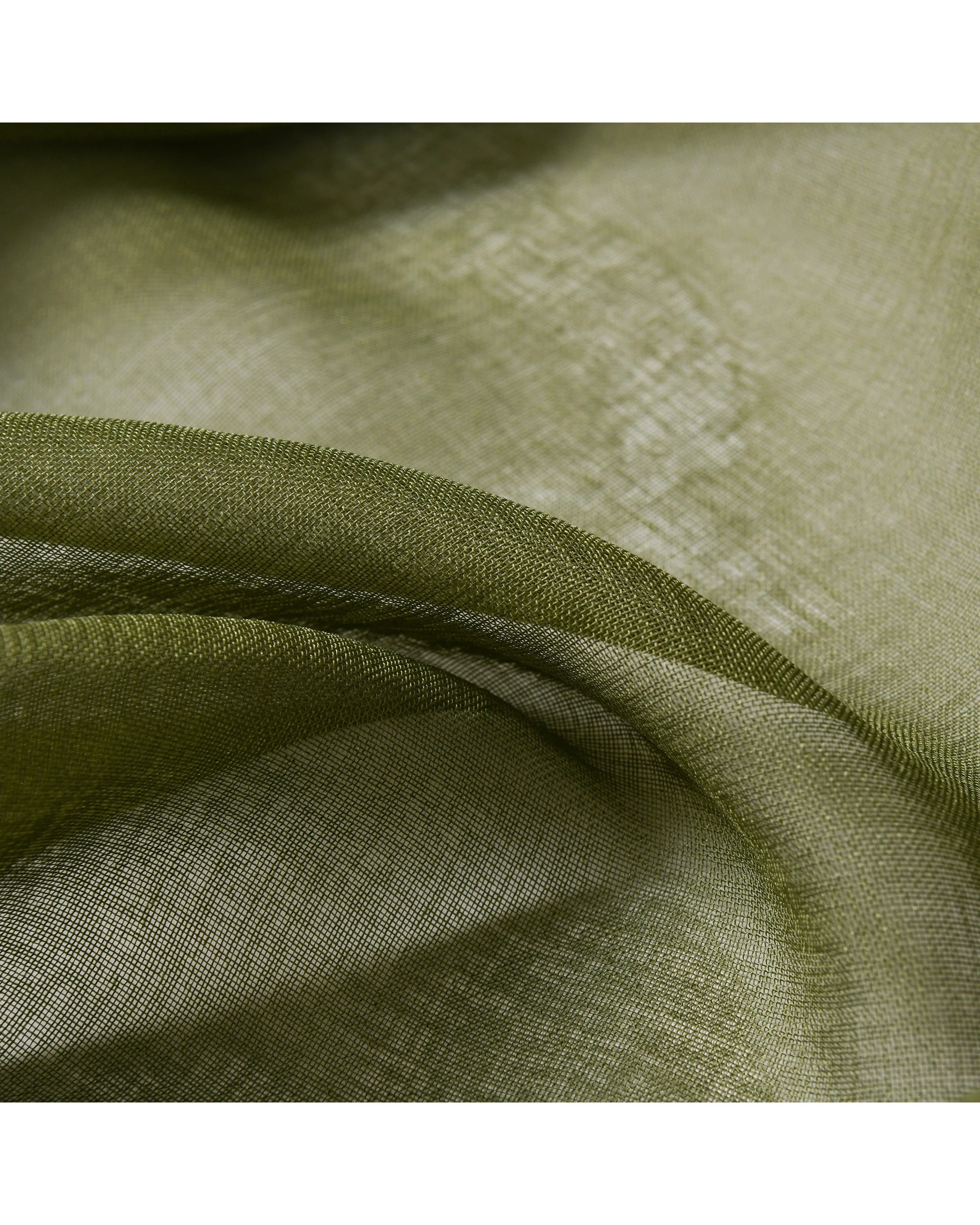 4 Cadence & Co. Kirra Sheer S-Fold Curtain 385x280cm - Fits 220cm Track - Olive, 4 of 4