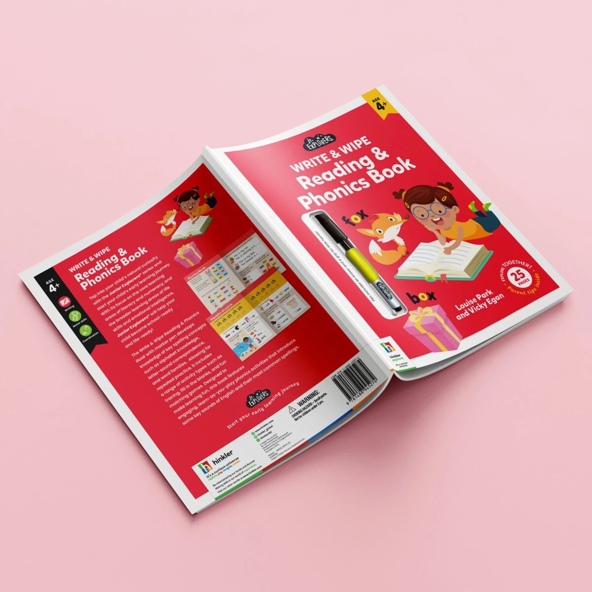 5 Junior Explorers: Write and Wipe Reading and Phonics Book by Louise Park and Vicky Egan - Book, 5 of 5