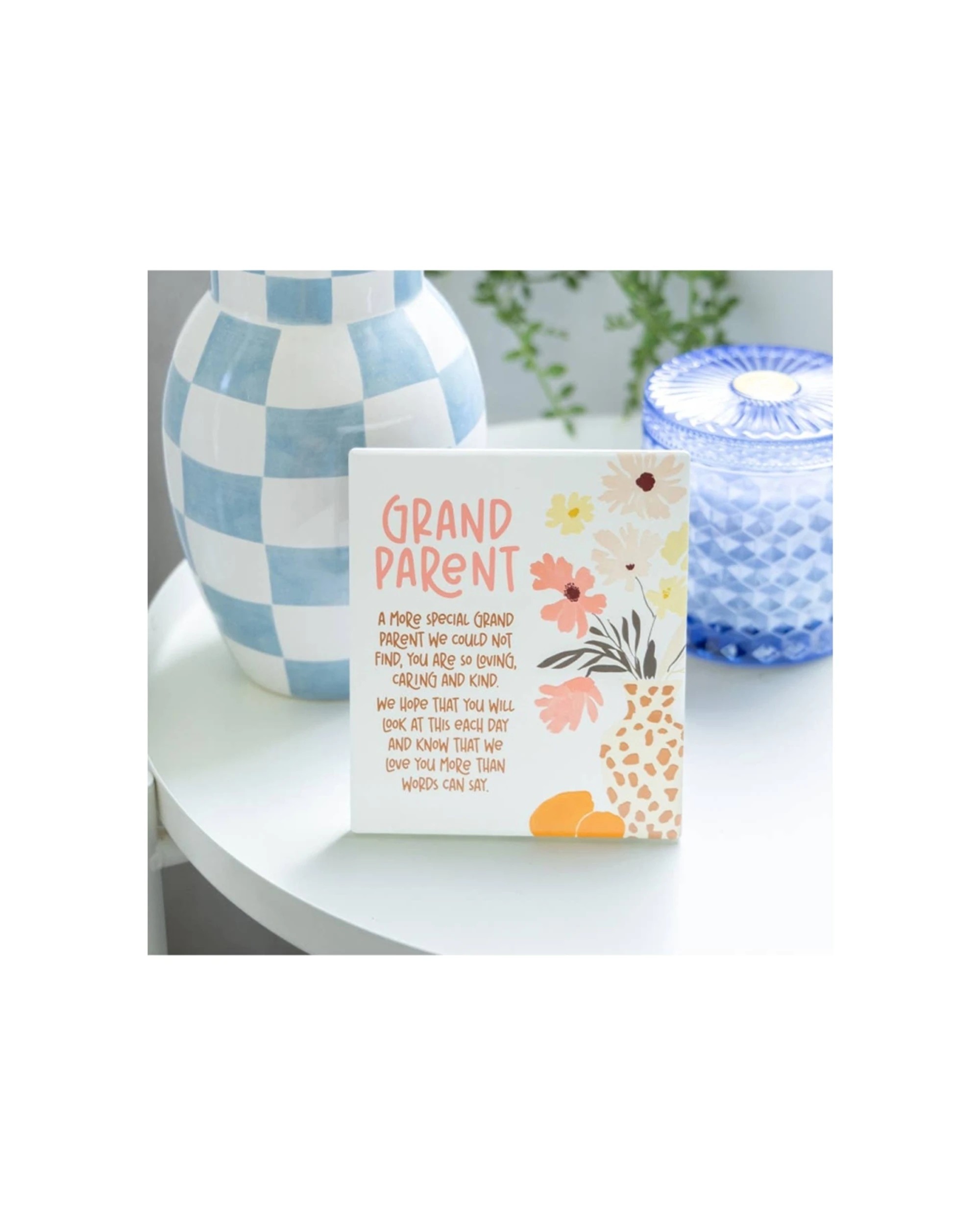 5 Splosh Billie Grandparent Verse Ceramic With Hook & Stand 12x14x1cm - Multi, 5 of 5