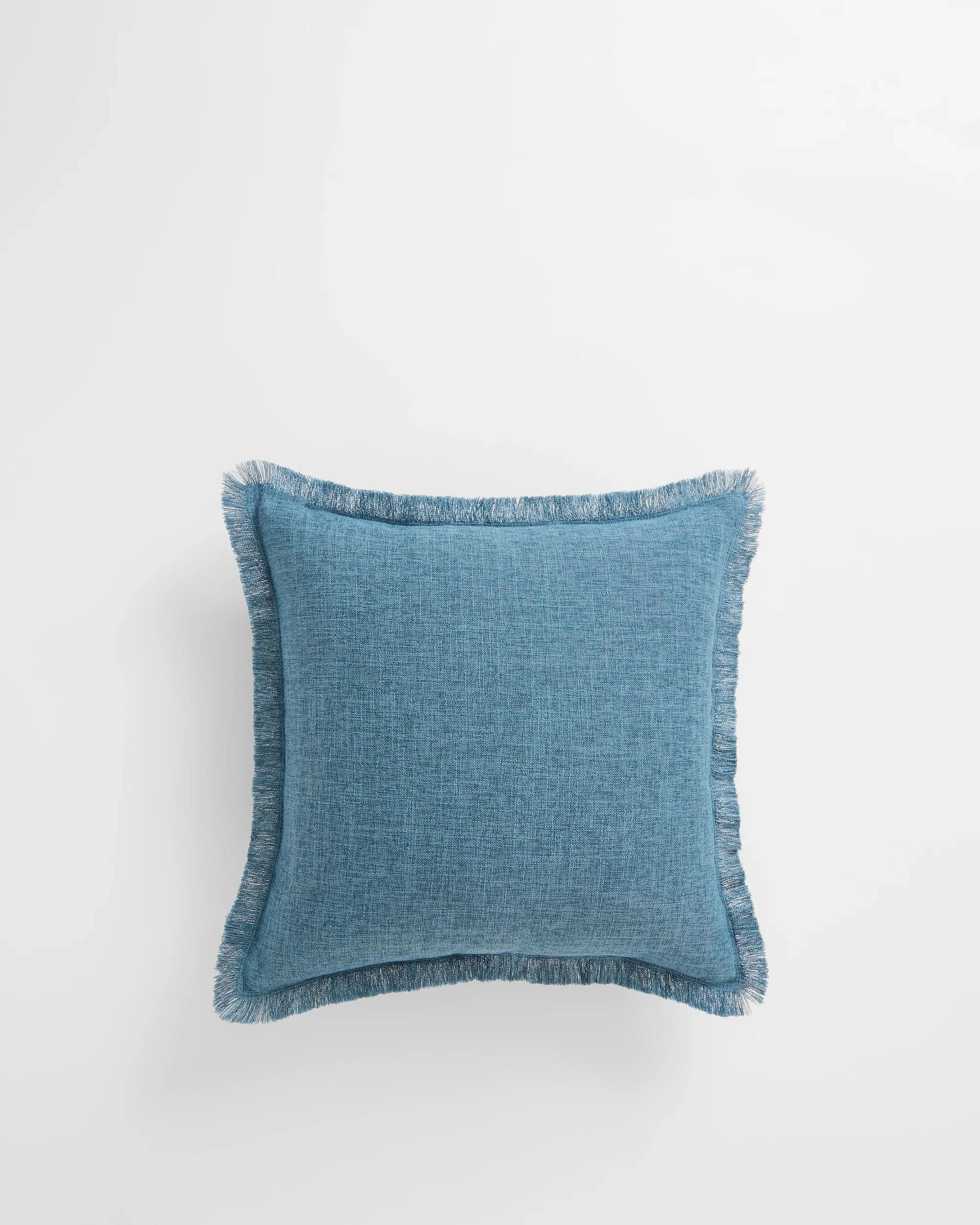 1 Target Ellerie Fringe Cushion - Blue, 1 of 1