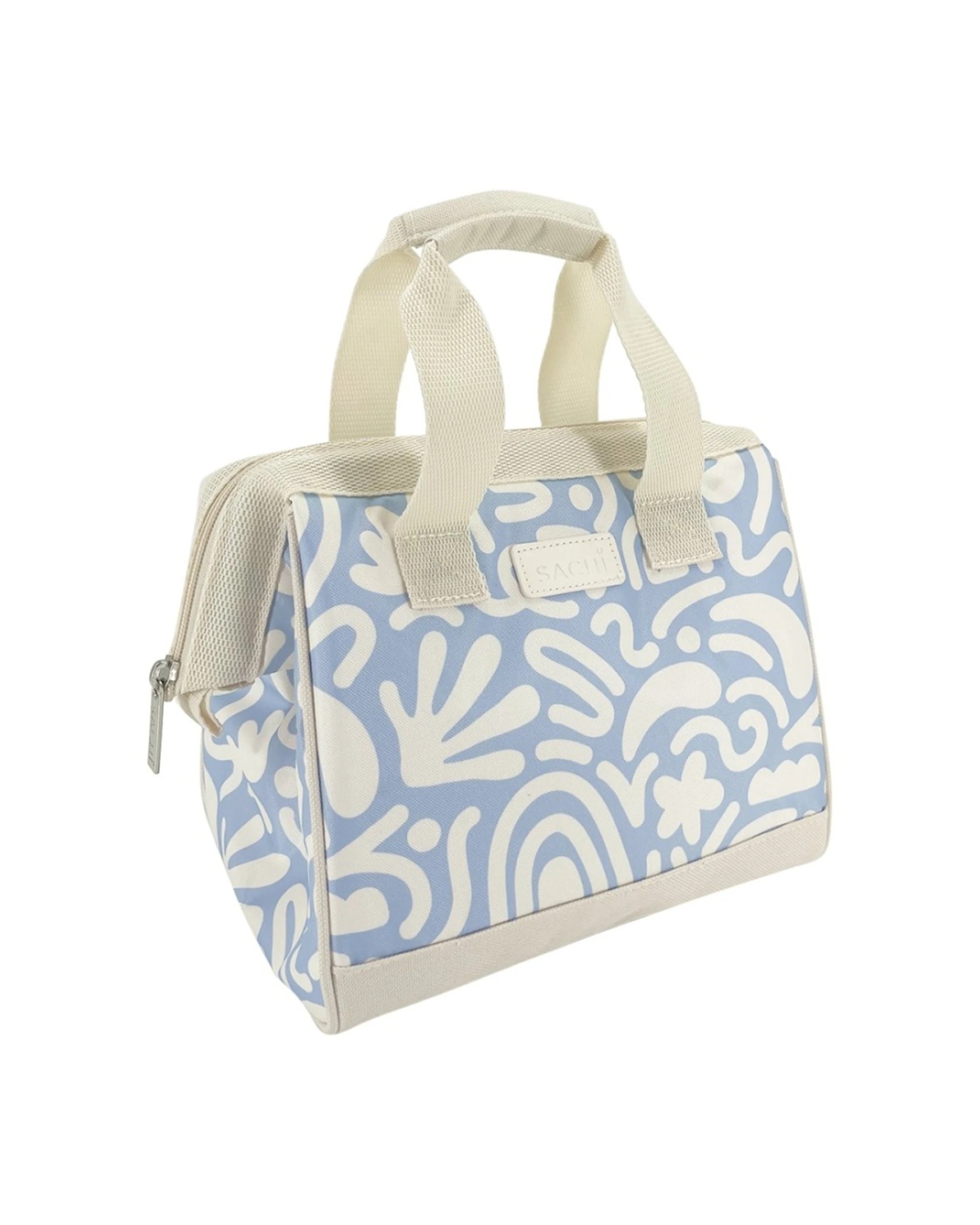 1 Sachi Insulated Lunch Bag Leak Proof Lining Large Zip Opening 24x17x22cm - Blue, 1 of 5