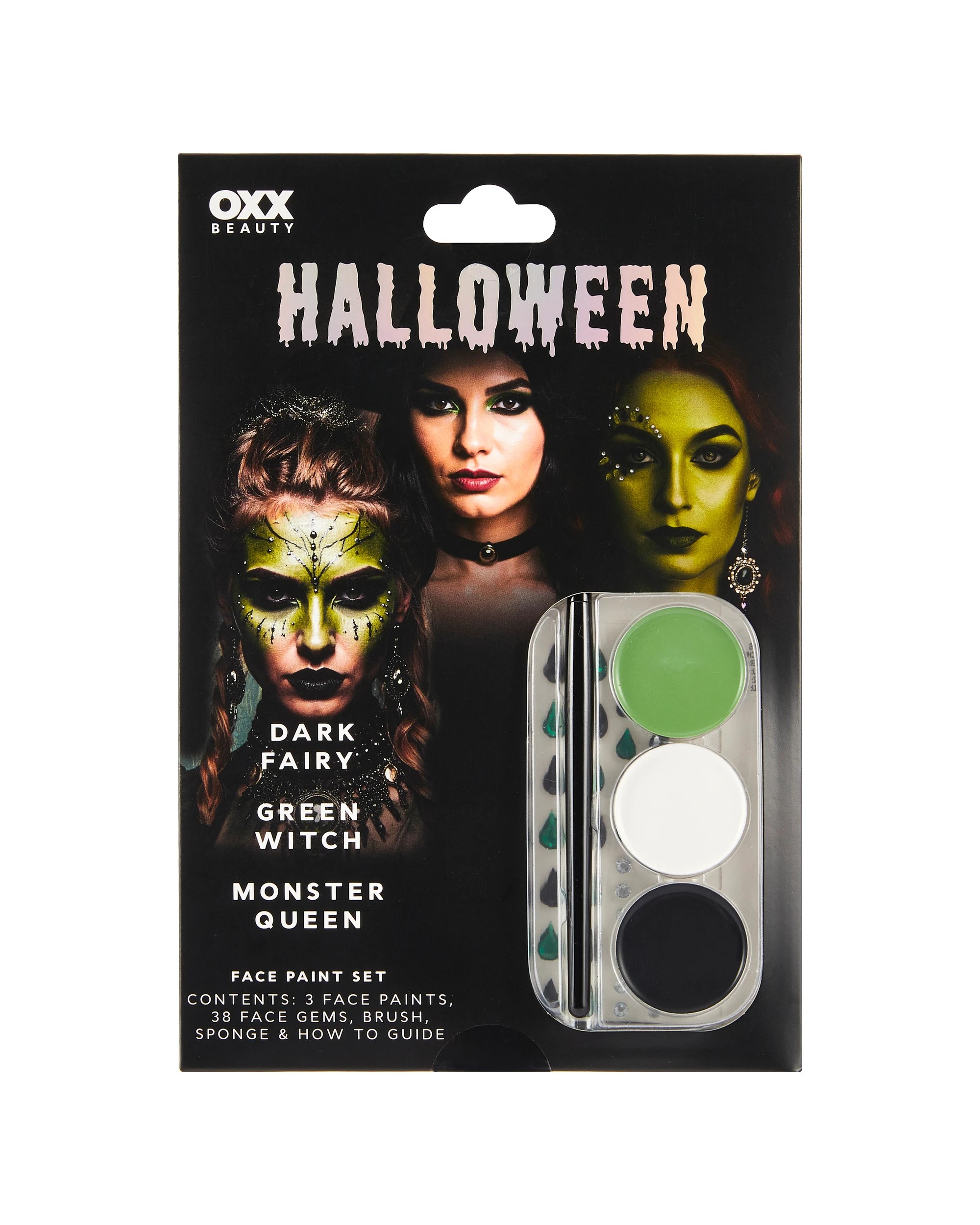 1 OXX Beauty 43 Piece Halloween Face Paint Set, 1 of 5