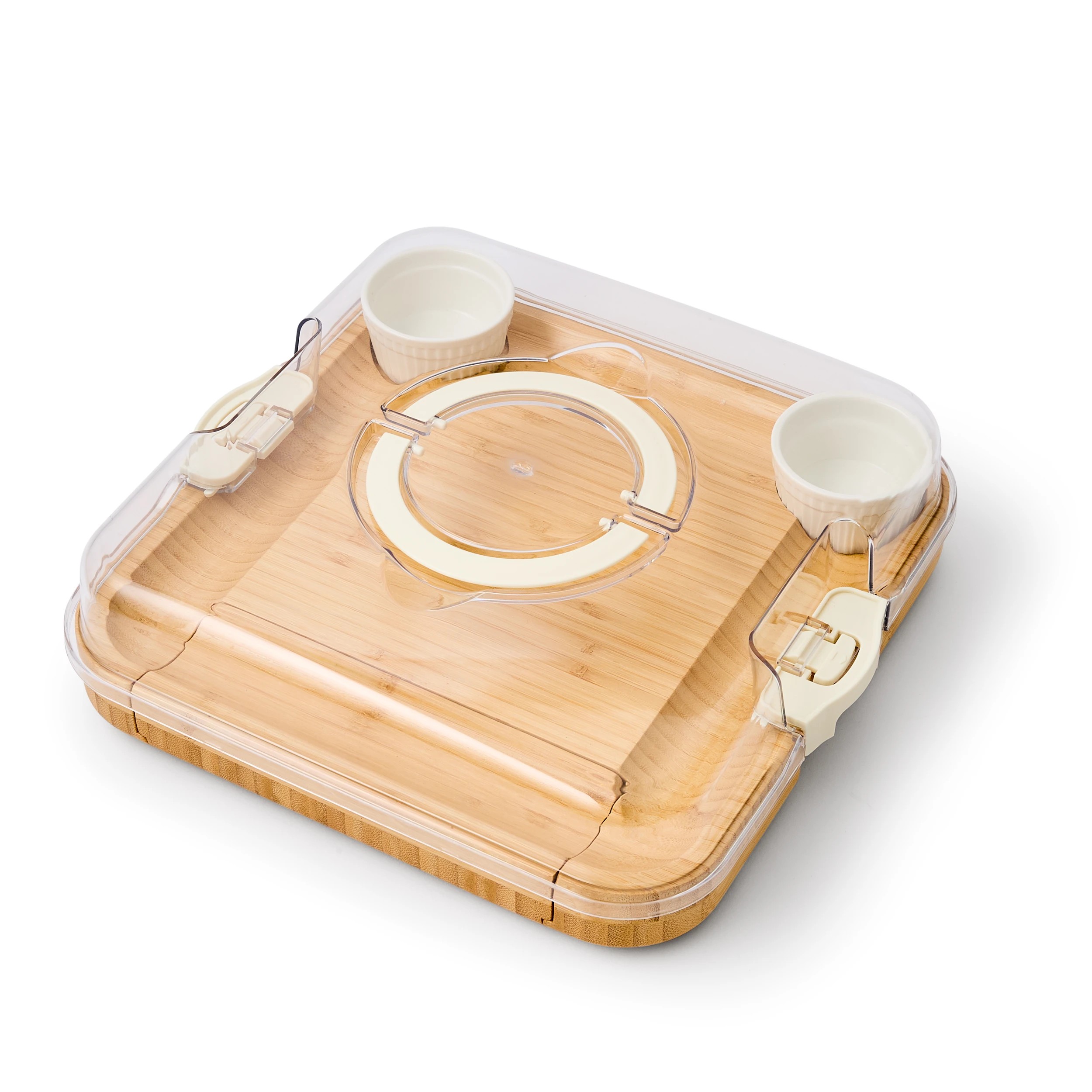 4 Cheese Board with Knives Set and Carry Handle, 4 of 10