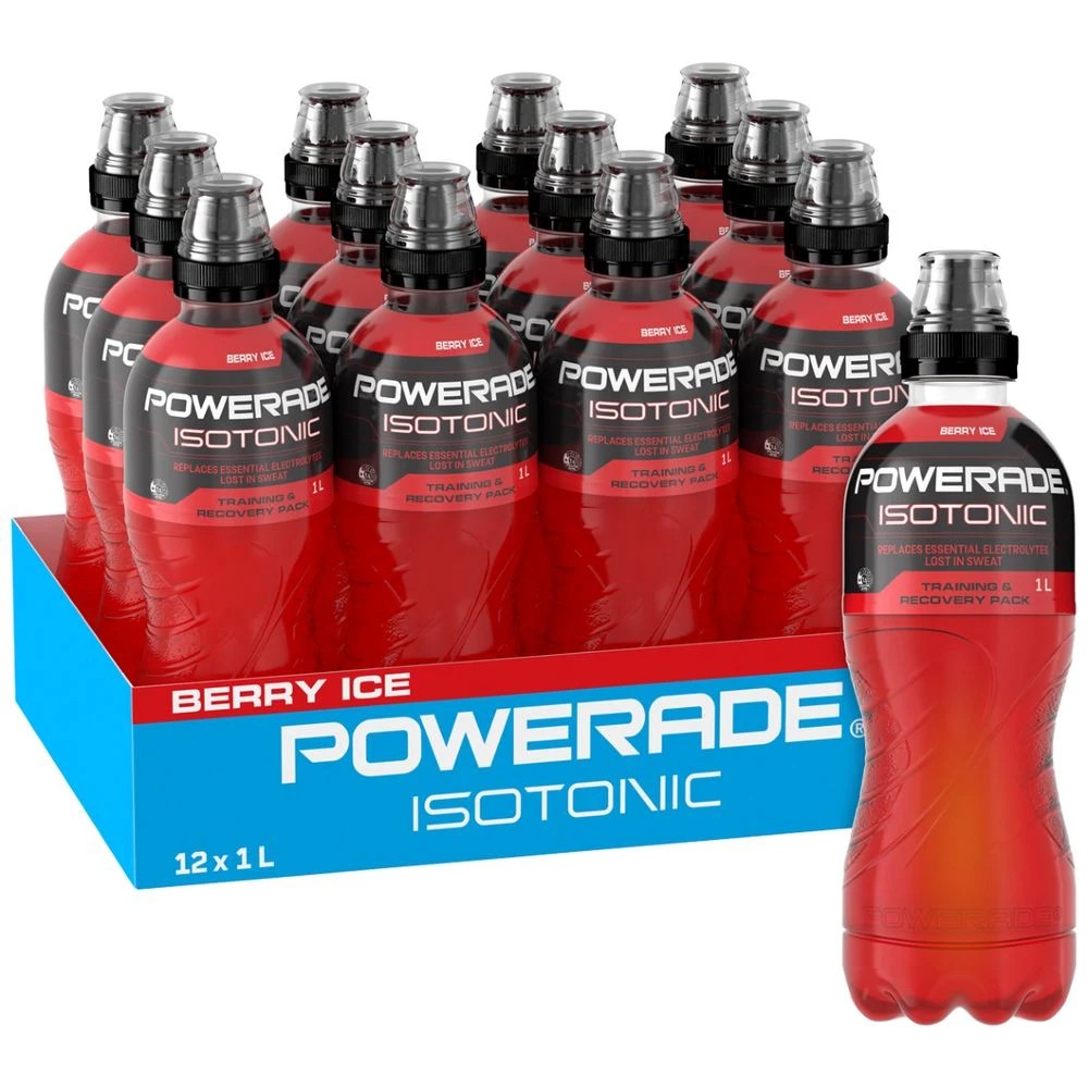 1 Powerade Berry Ice 1L 12 Pack, 1 of 5