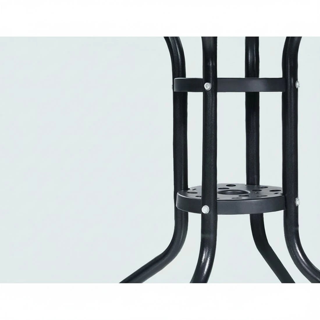 5 Gardeon 3PC Bistro Set Outdoor Furniture Rattan Table Chairs Cushion Patio - Black, 5 of 5