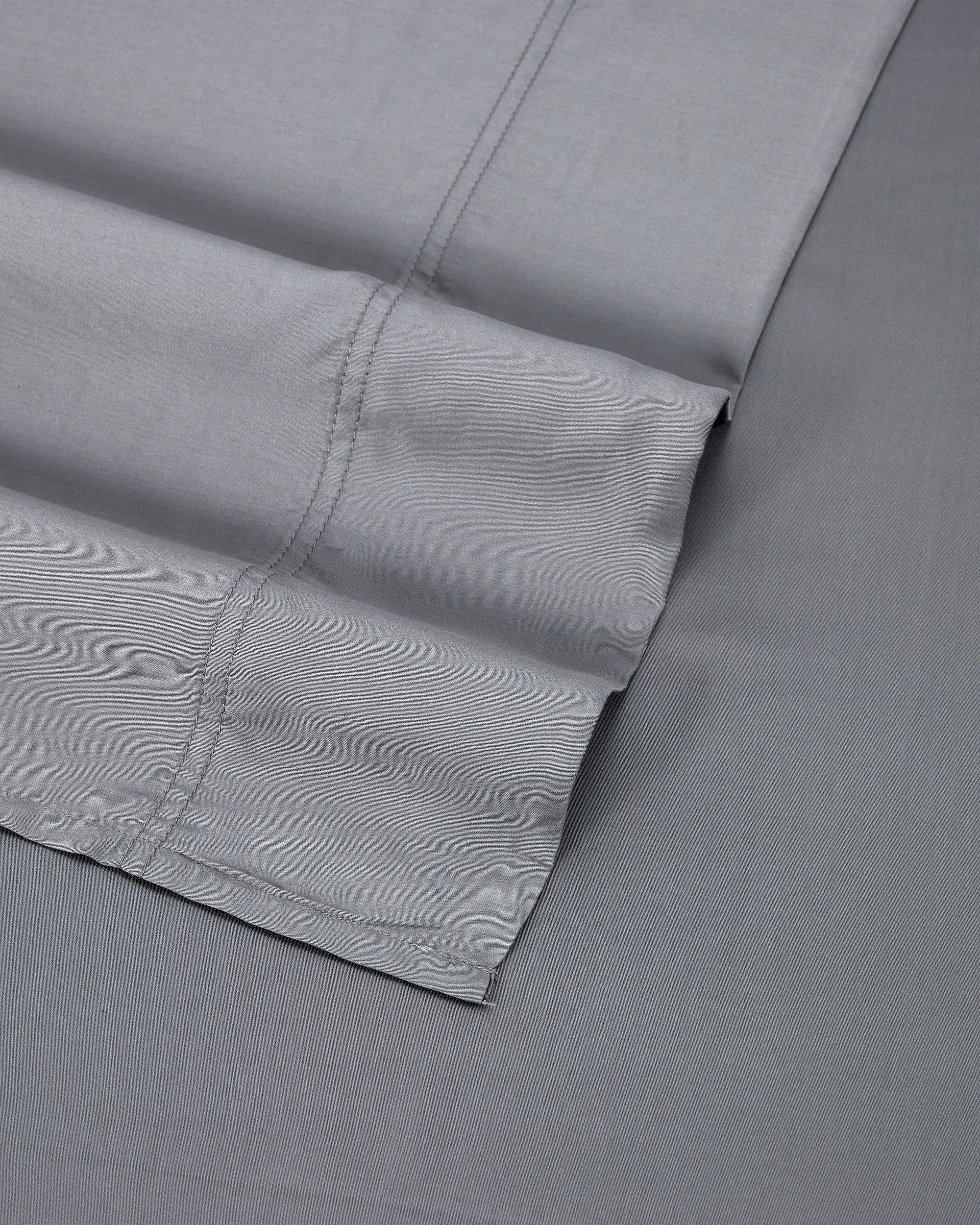 6 375 Thread Count Bamboo Sheet Set - King Bed, Grey, 6 of 9