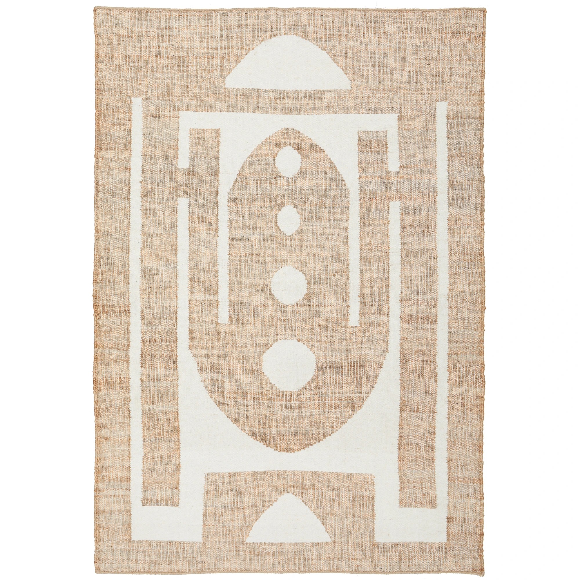 2 Common Ground Rugs Kalahari Zelda 280x190cm - Large Floor Rug - Beige, 2 of 7