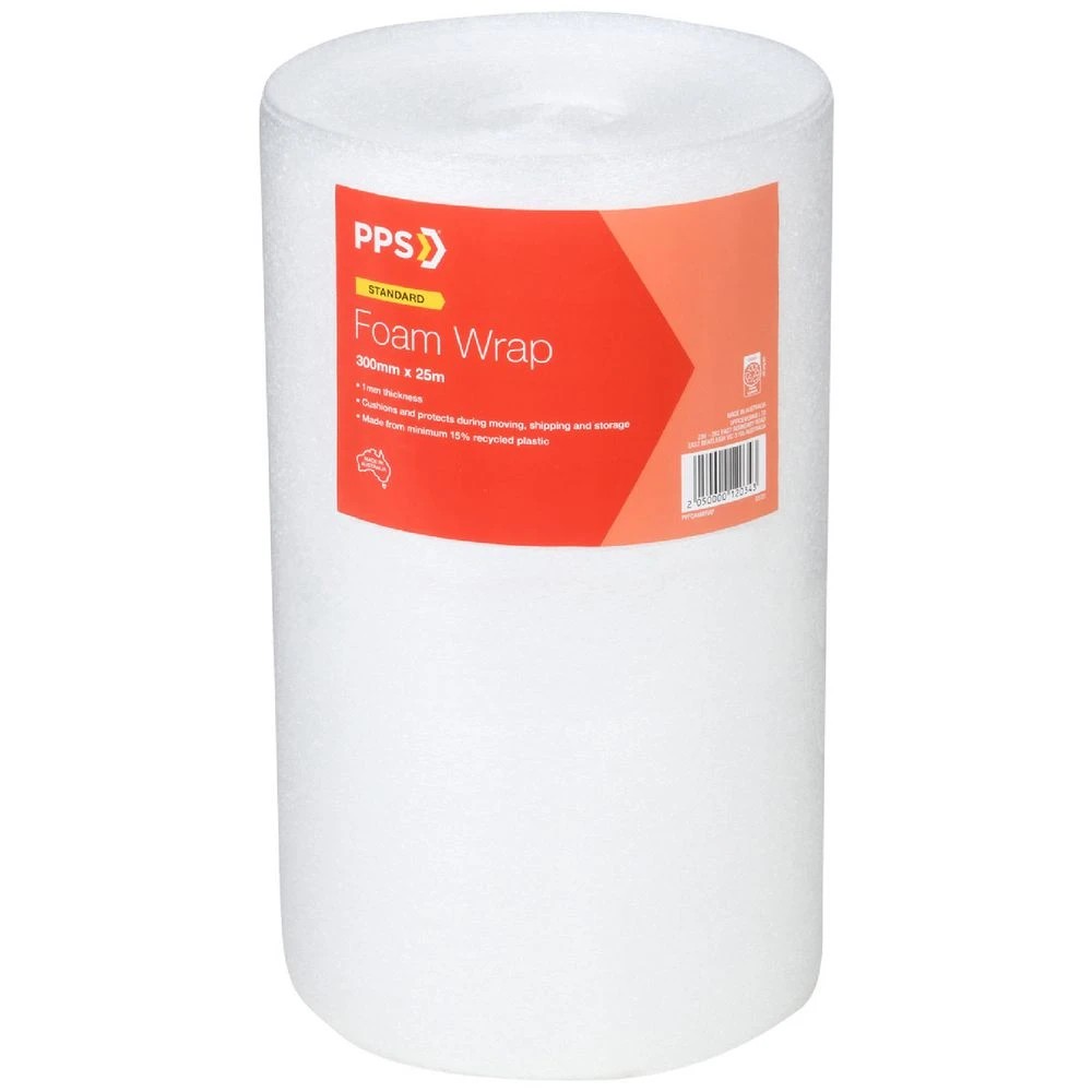 1 PPS 300mm x 25m Foam Wrap, 1 of 1