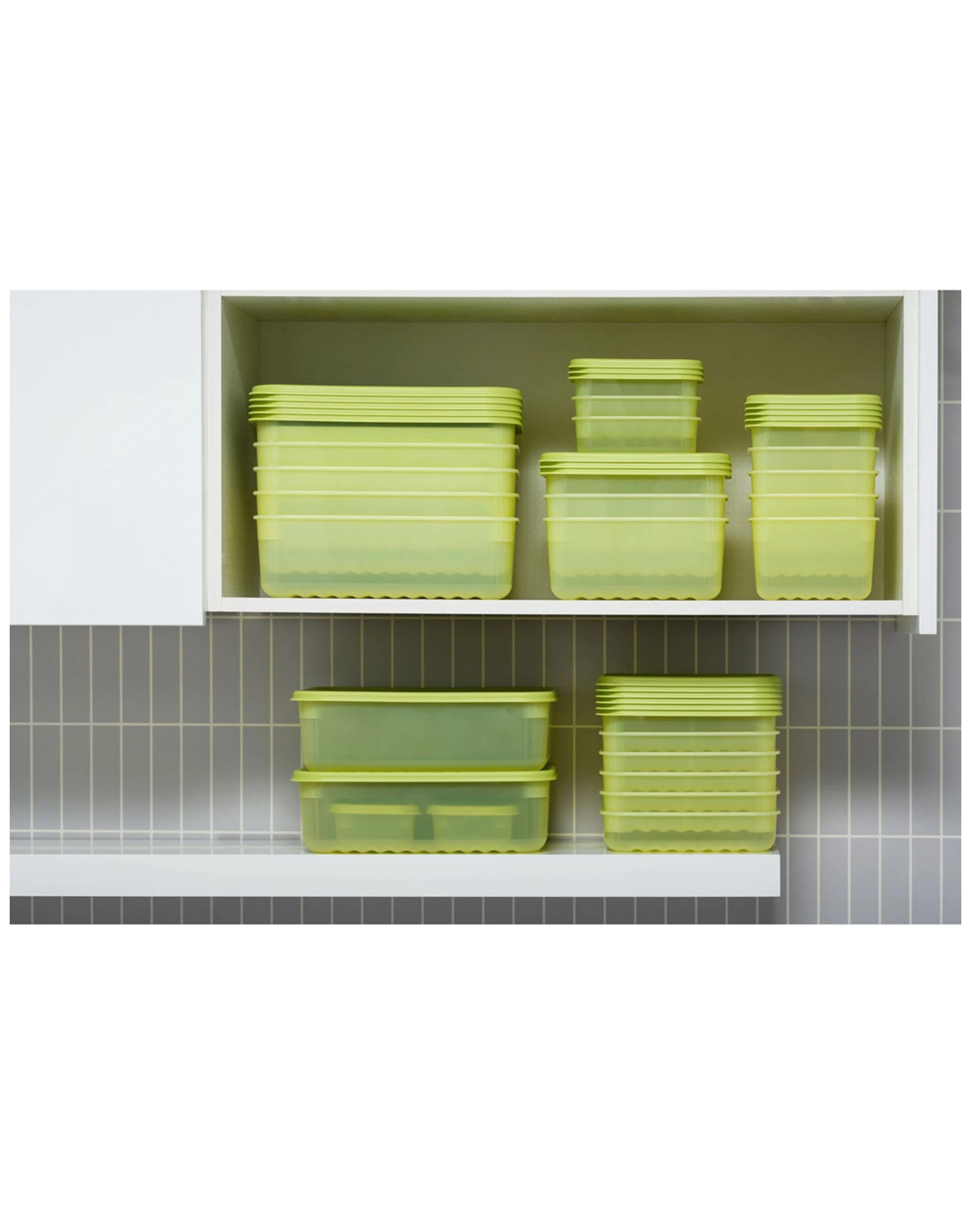 4 Lock & Lock Fresh Block 2pc Food Storage Set 330ml Green (Zeolite Technology) - Green, 4 of 6