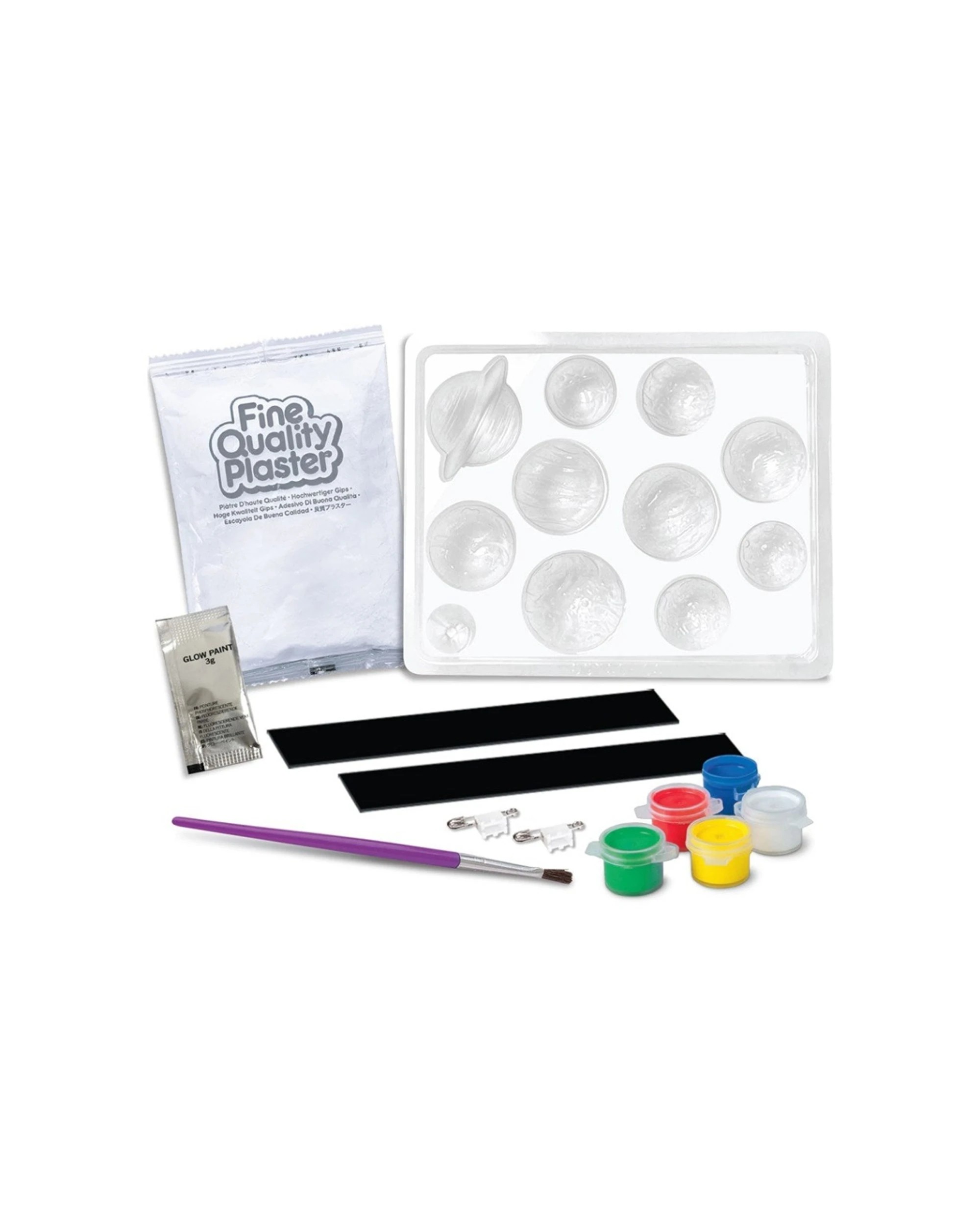 2 4M Mould & Paint Solar System Craft Kit Planet Magnets Kids Toy, 2 of 3