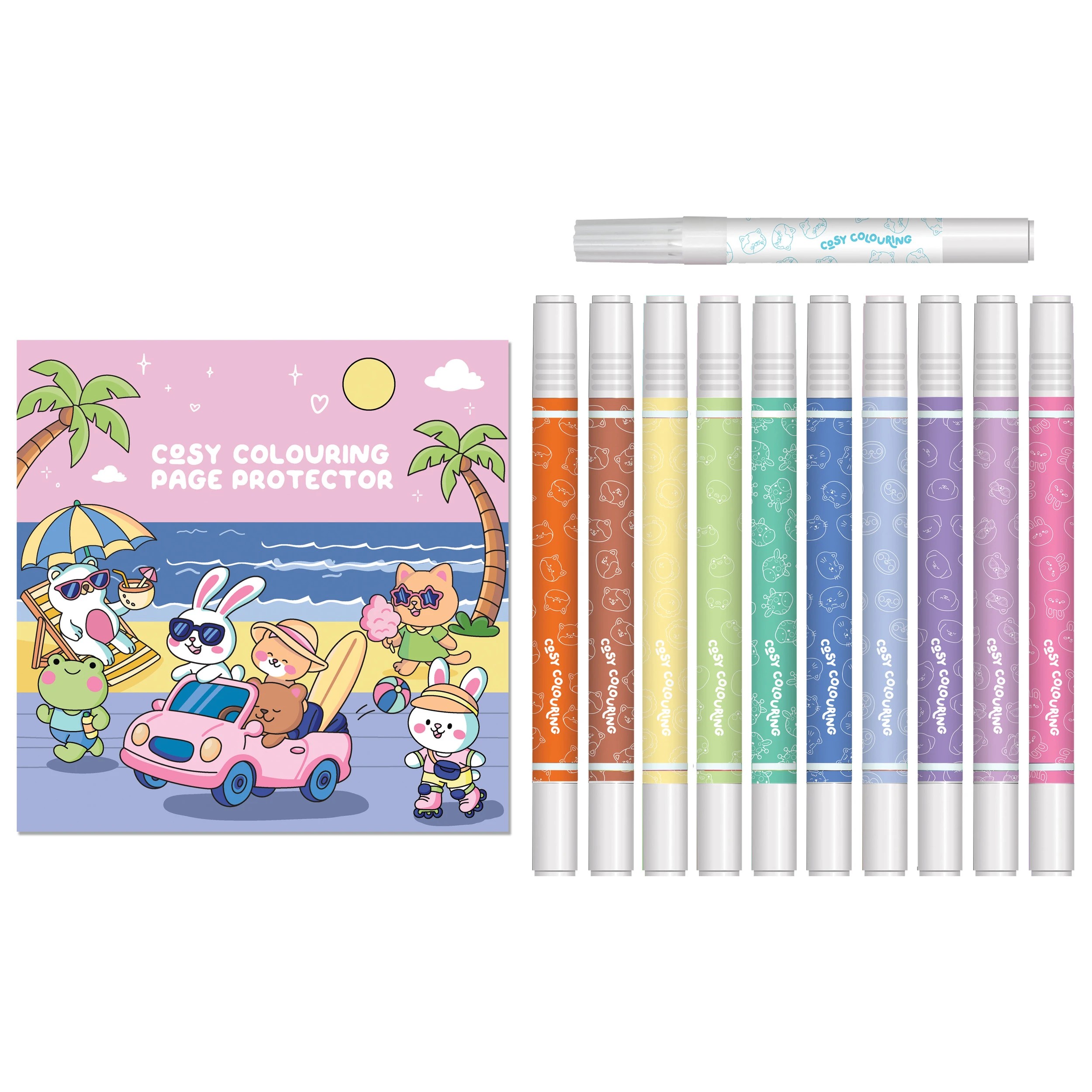 3 Cosy Colouring Summer Days Ultimate Kit Carry Case, 3 of 7