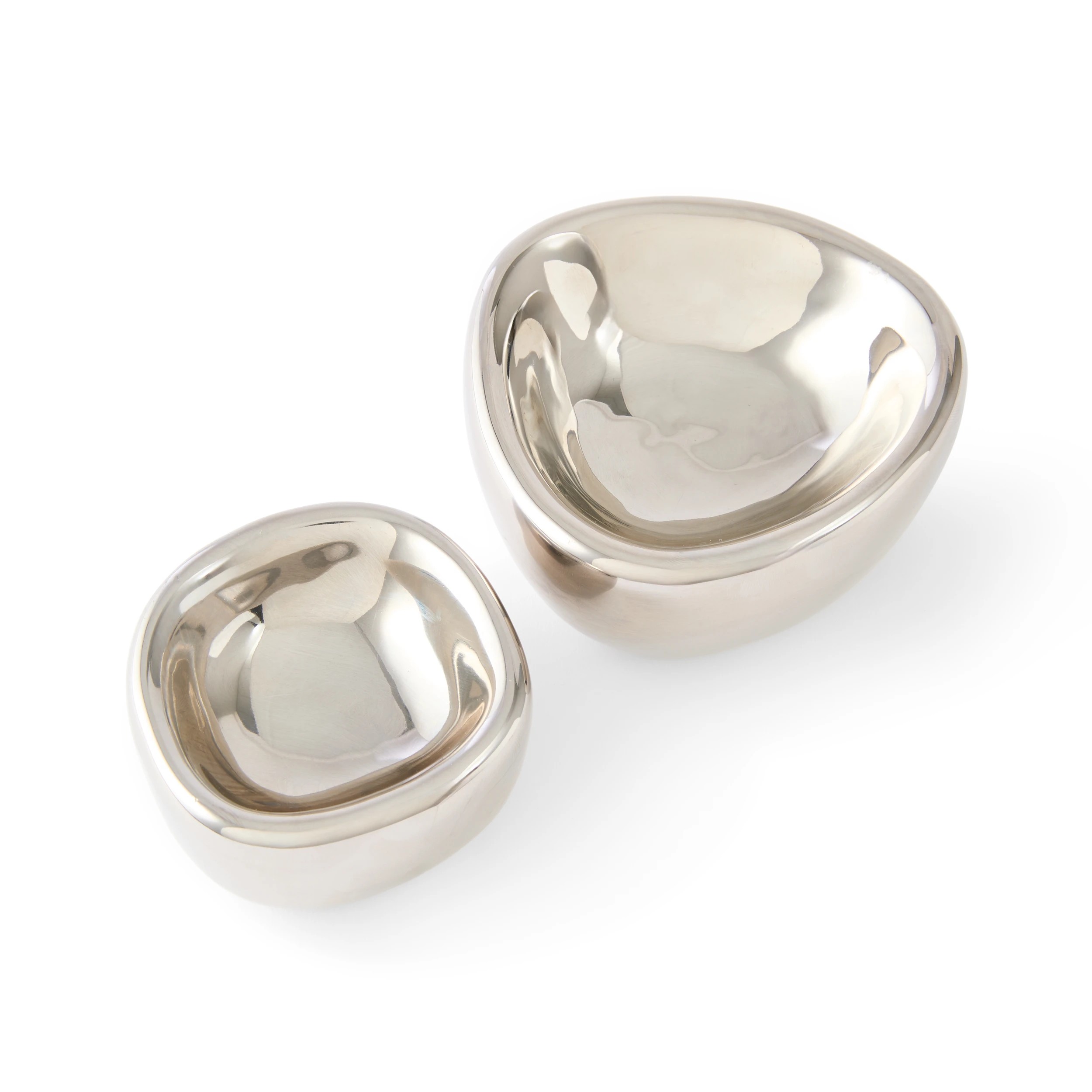 4 2 Pack of Chrome Look Trinket Bowls, 4 of 7