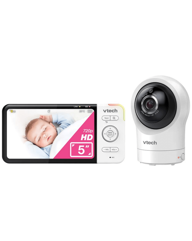 VTech 5" Smart HD Pan & Tilt Baby Monitor w Remote Ac
