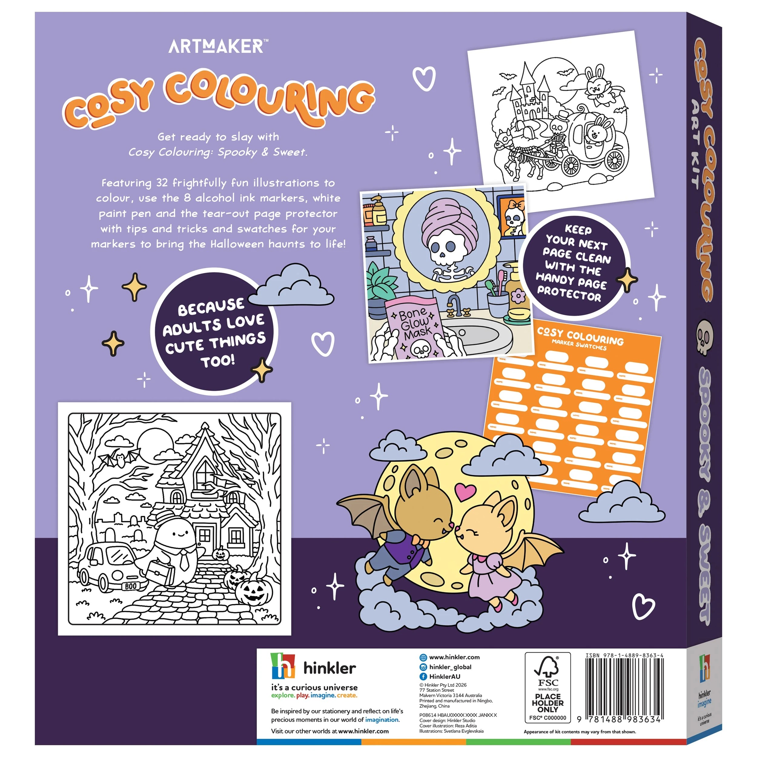 2 Art Maker Cosy Colouring Art Kit: Spooky and Sweet - Book, 2 of 5