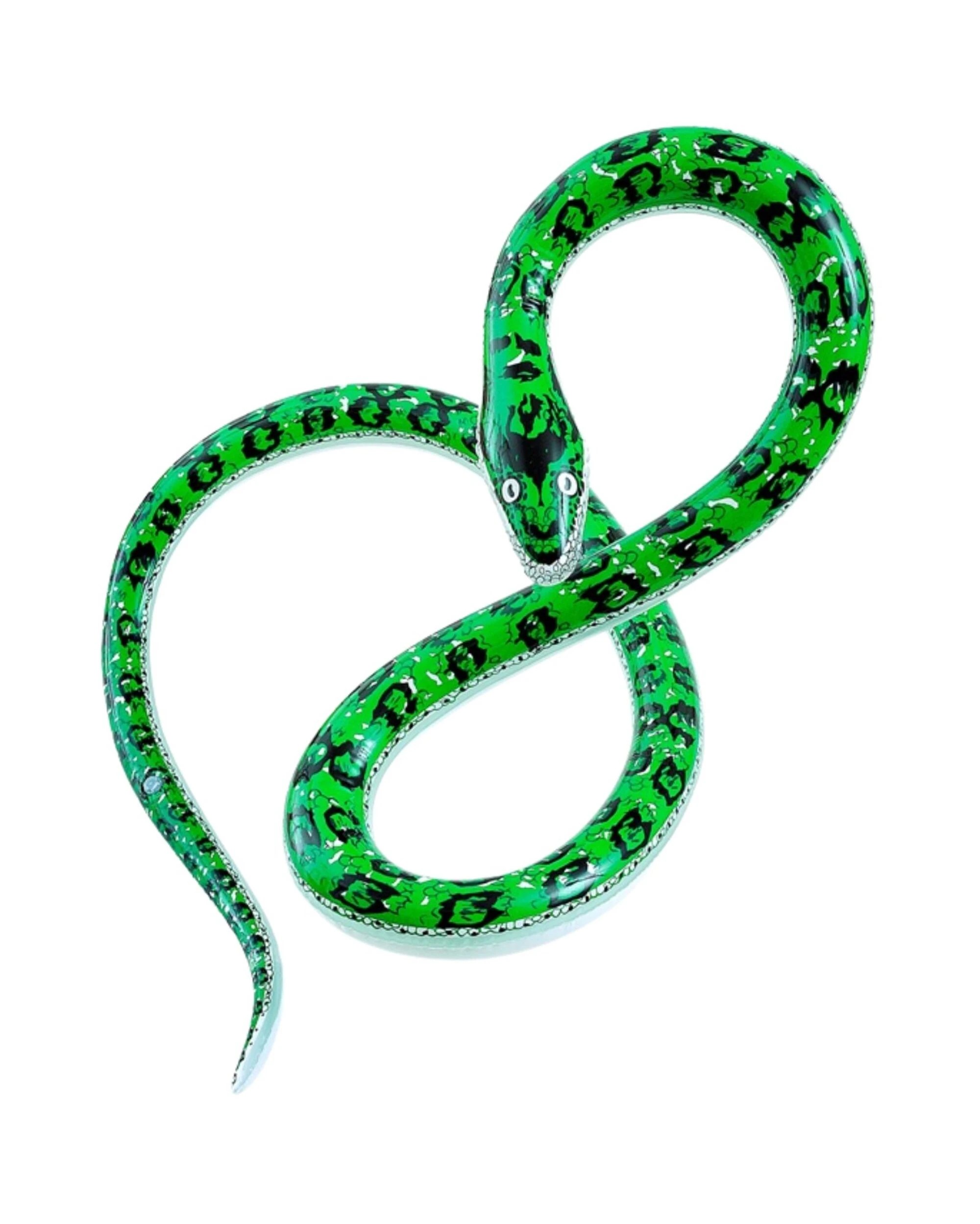 1 Widmann Green Inflatable Snake 152cm - Green, 1 of 4