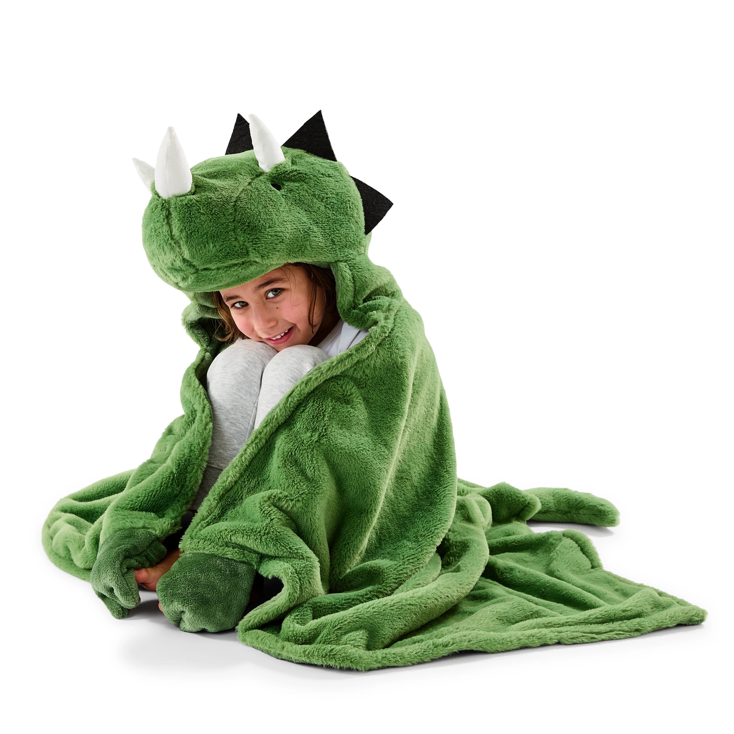 1 Dinosaur Hooded Blanket, 1 of 9
