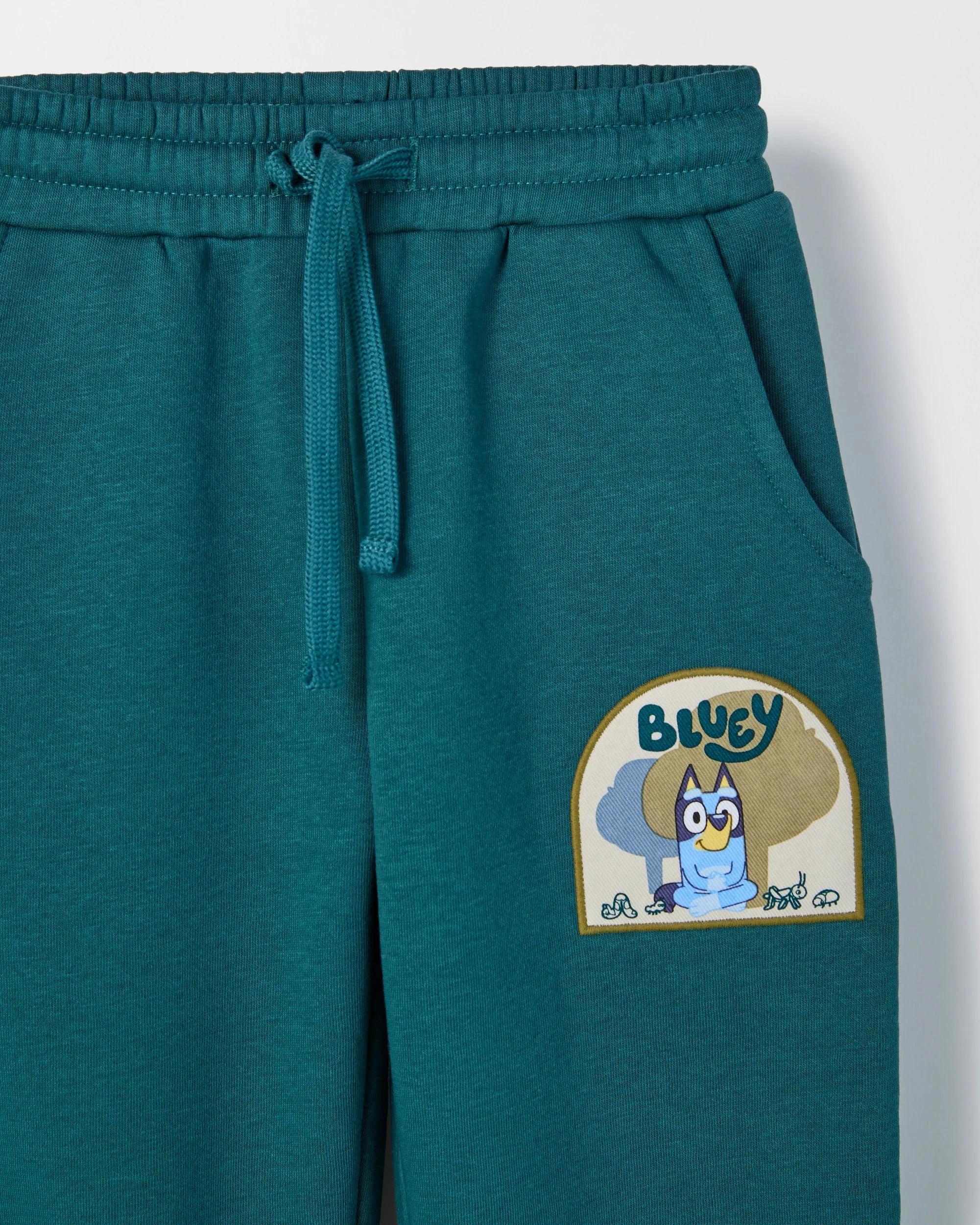 2 Bluey Australian Cotton Blend Straight Leg Trackpants MEDITERRANEAN, 2 of 2