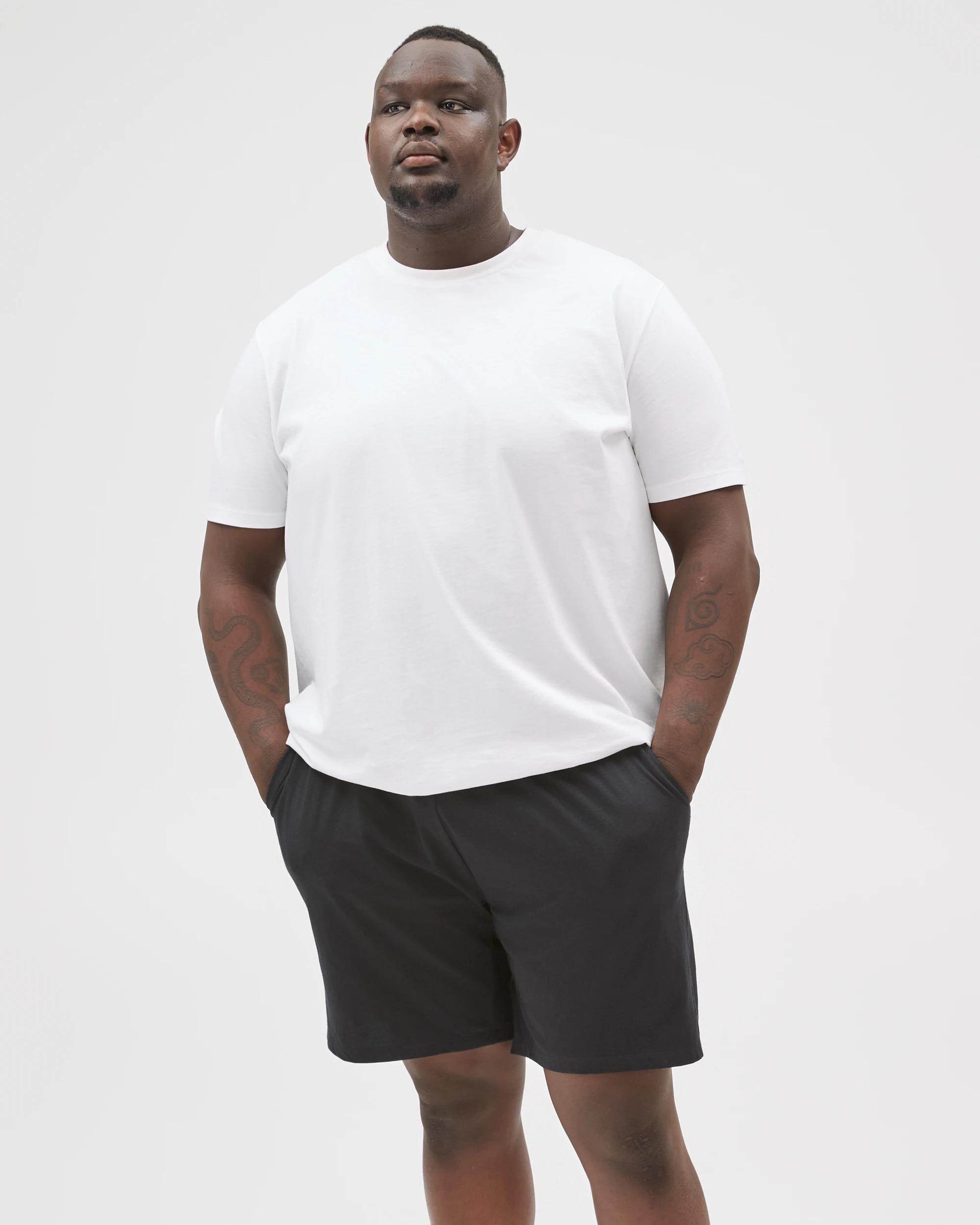 2 Maxx Plus Size Australian Cotton Jersey Knit Sleep Shorts BLACK MR BIG, 2 of 6