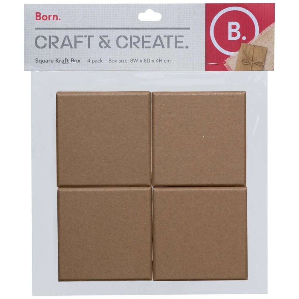 1 Born Kraft Boxes 4 Pack, 1 of 2