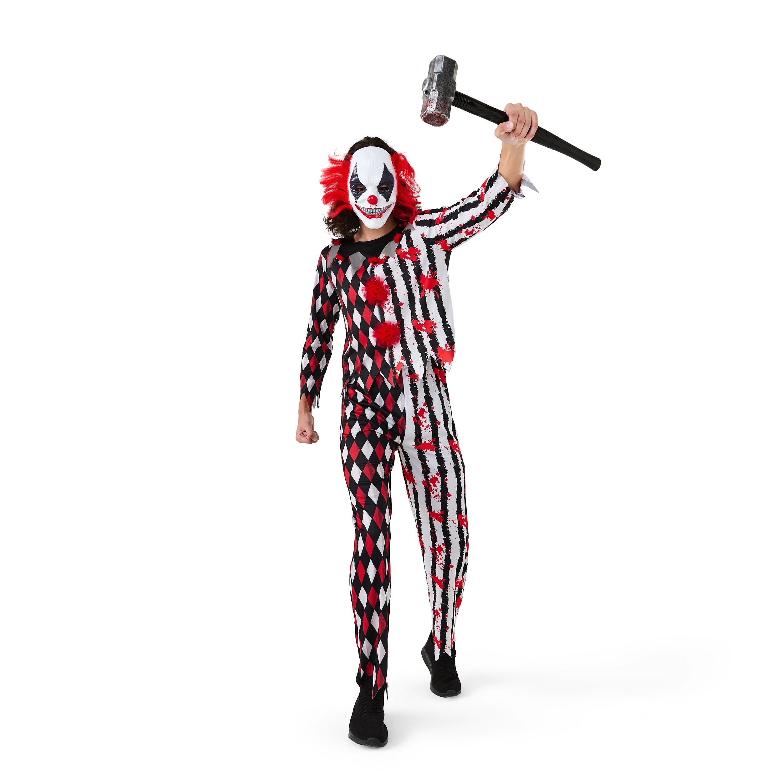 1 4 Piece Clown Costume - Ages 16+, 1 of 10