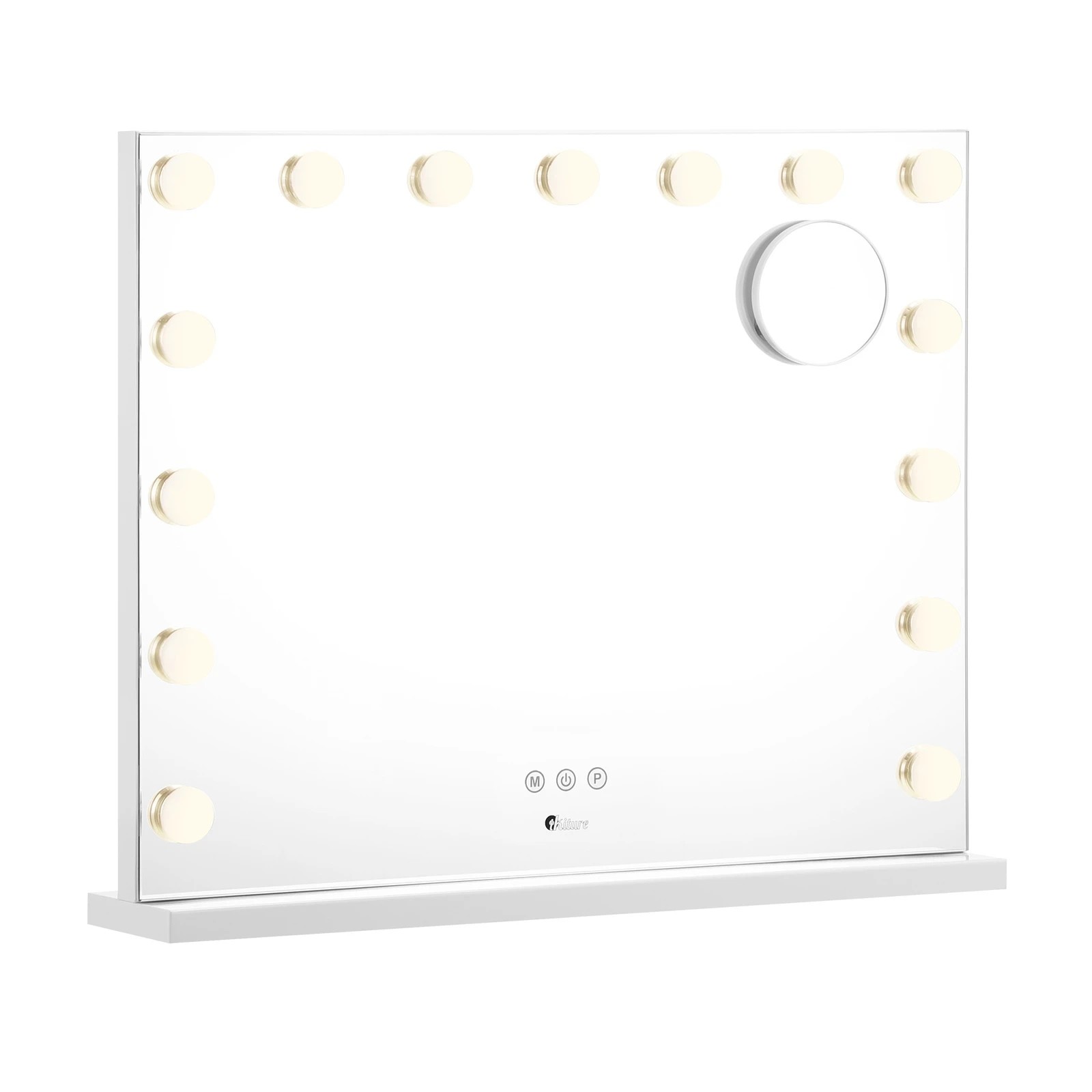 5 Oikiture Hollywood Makeup Mirror Magnifying Led Light 15 Bulbs Wall Mirrors
 - White, 5 of 8