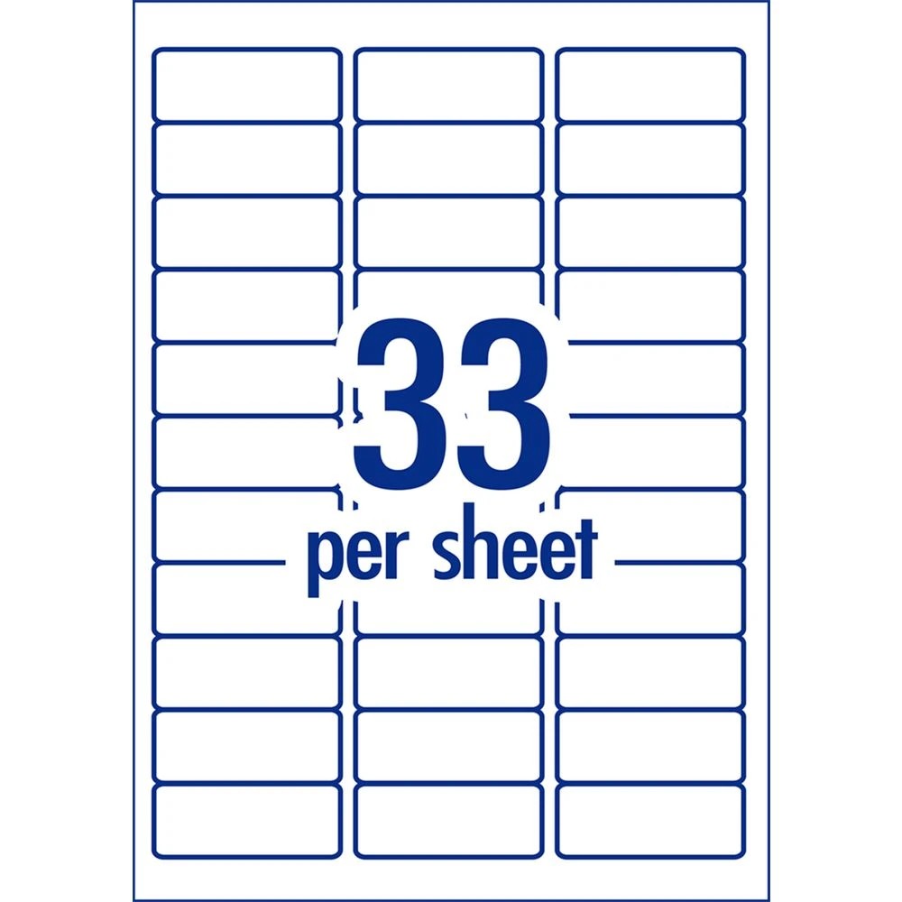 3 Avery Premium Whte Address Labels AveryEco 33UP 100sh 64x24mm, 3 of 10