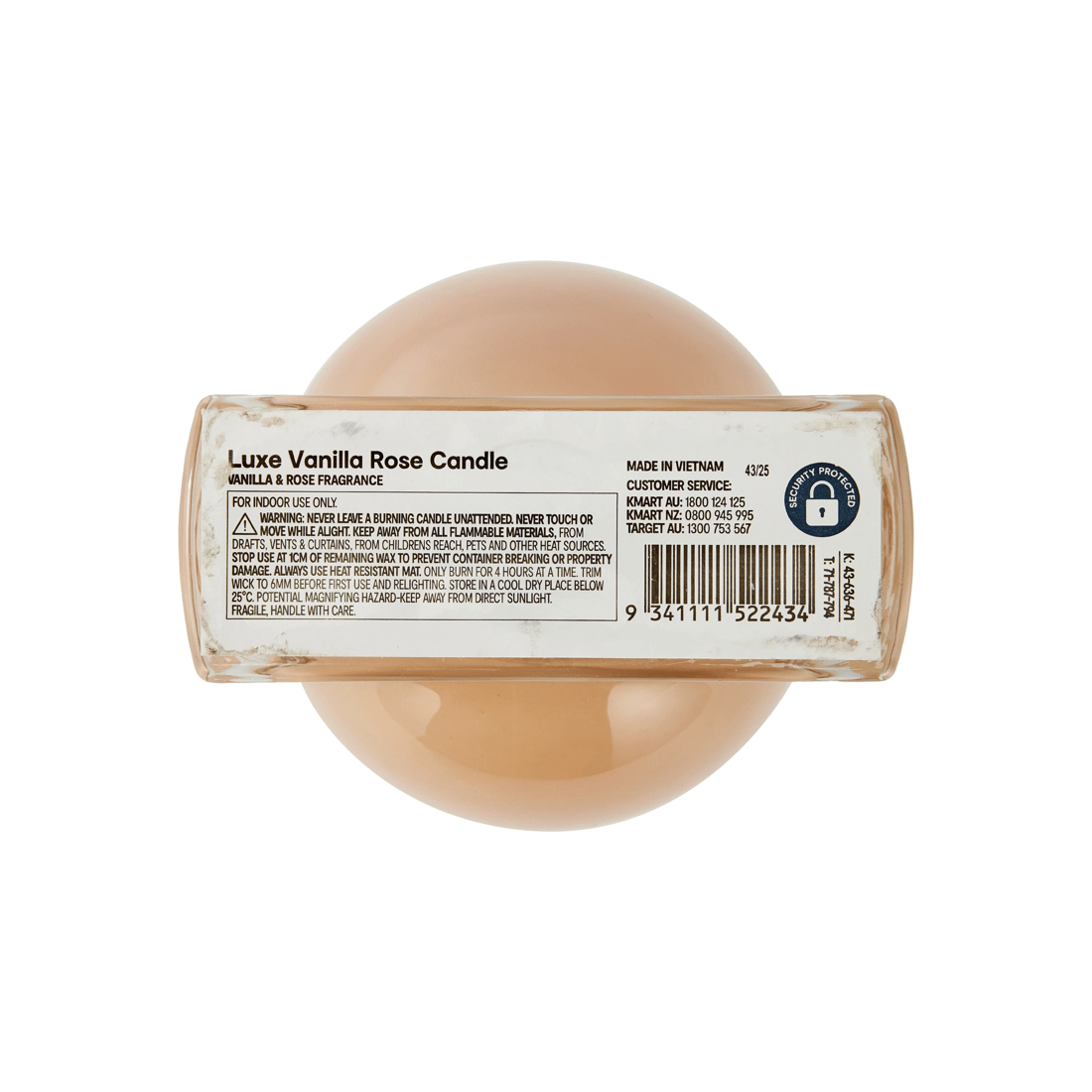 6 Luxe Vanilla Rose Candle, 6 of 6