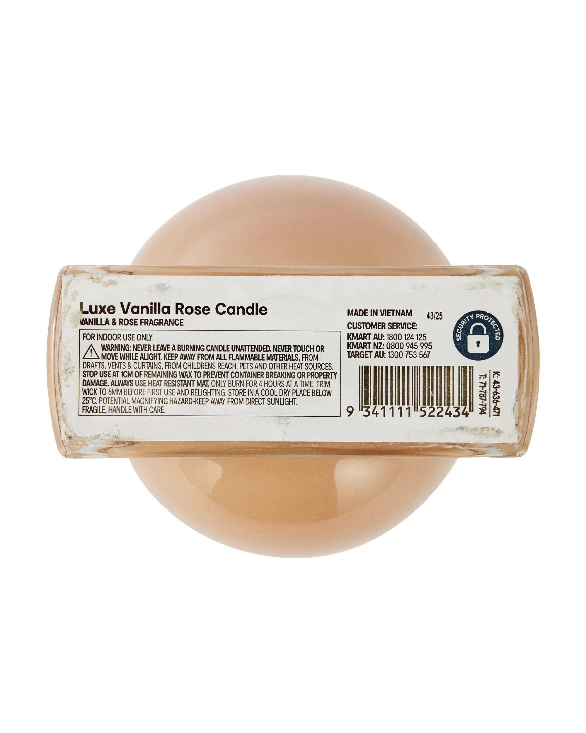 6 Luxe Vanilla Rose Candle, 6 of 6