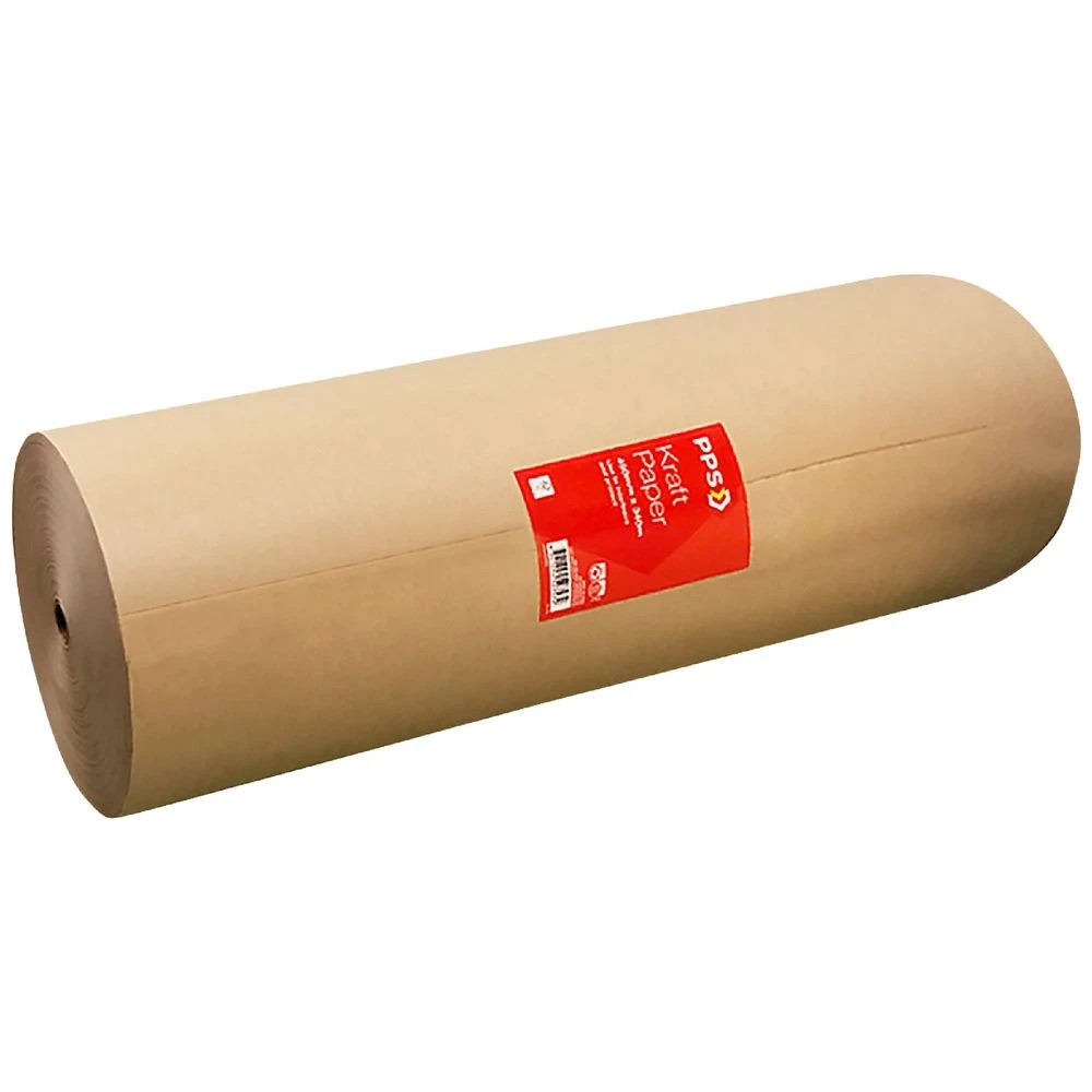 1 PPS Kraft Paper Roll 450mm x 340m Brown, 1 of 3