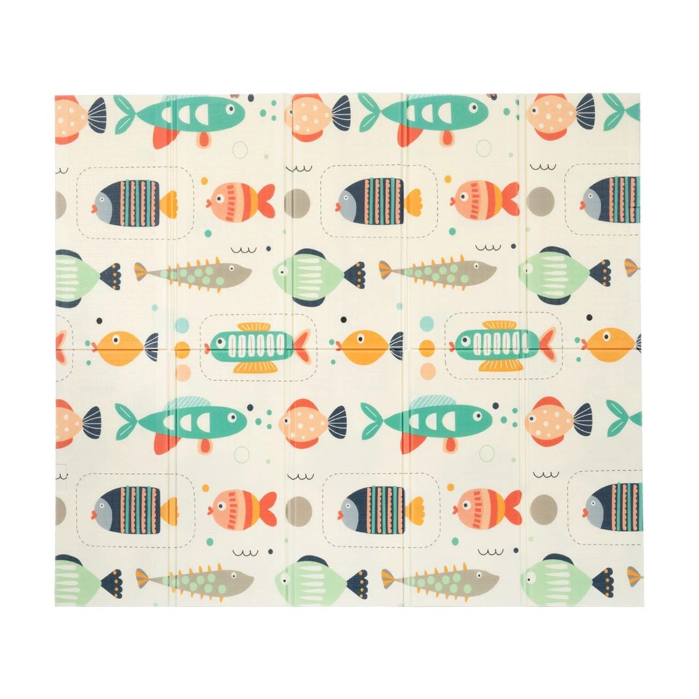 1 Playpals Kids Play Mat Baby Crawling Double Folding Pad XPE Foam Non-slip Carpet - Multi, 1 of 3