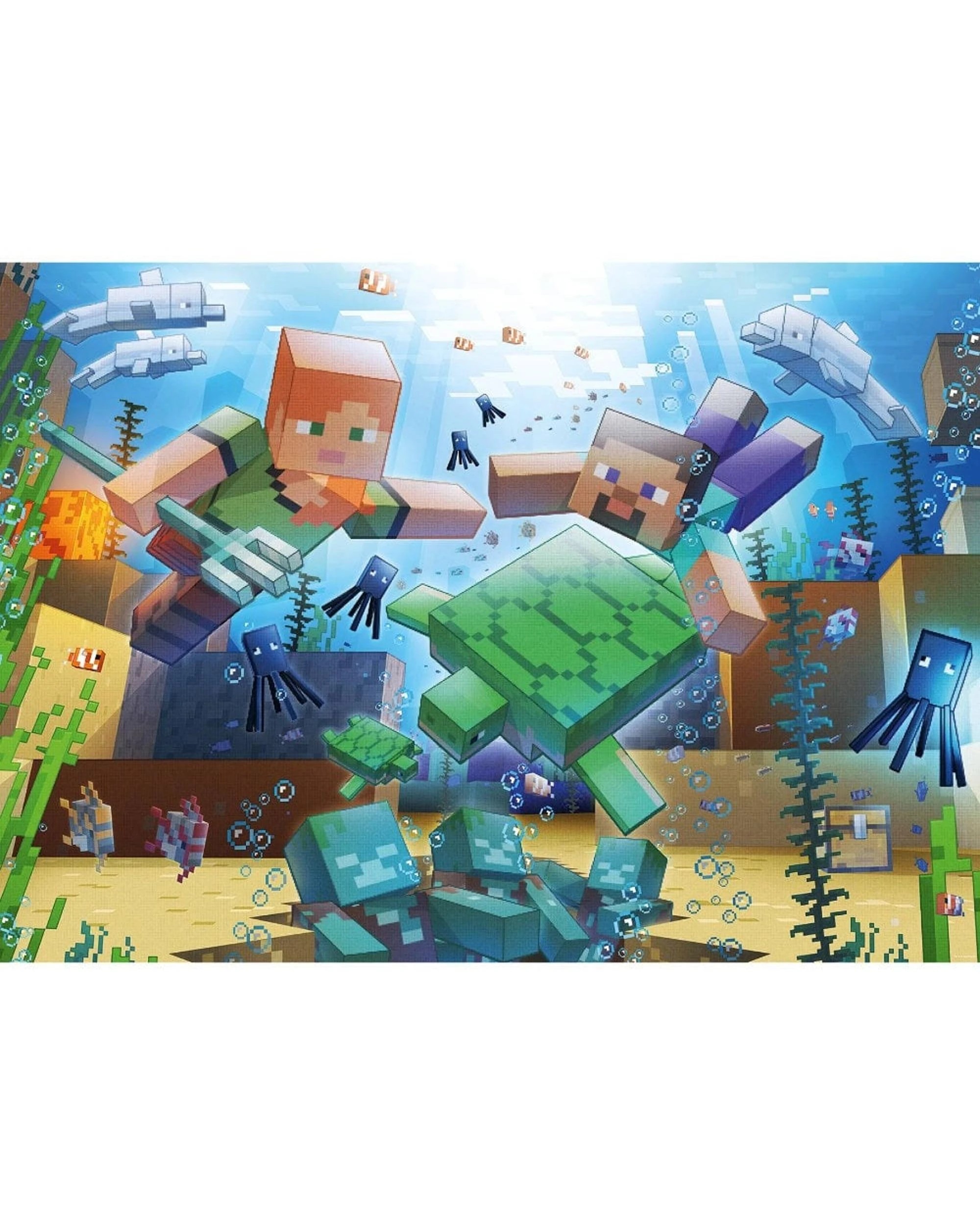 2 Ravensburger Minecraft Mosaic 1000 Piece Jigsaw Puzzle, 2 of 2
