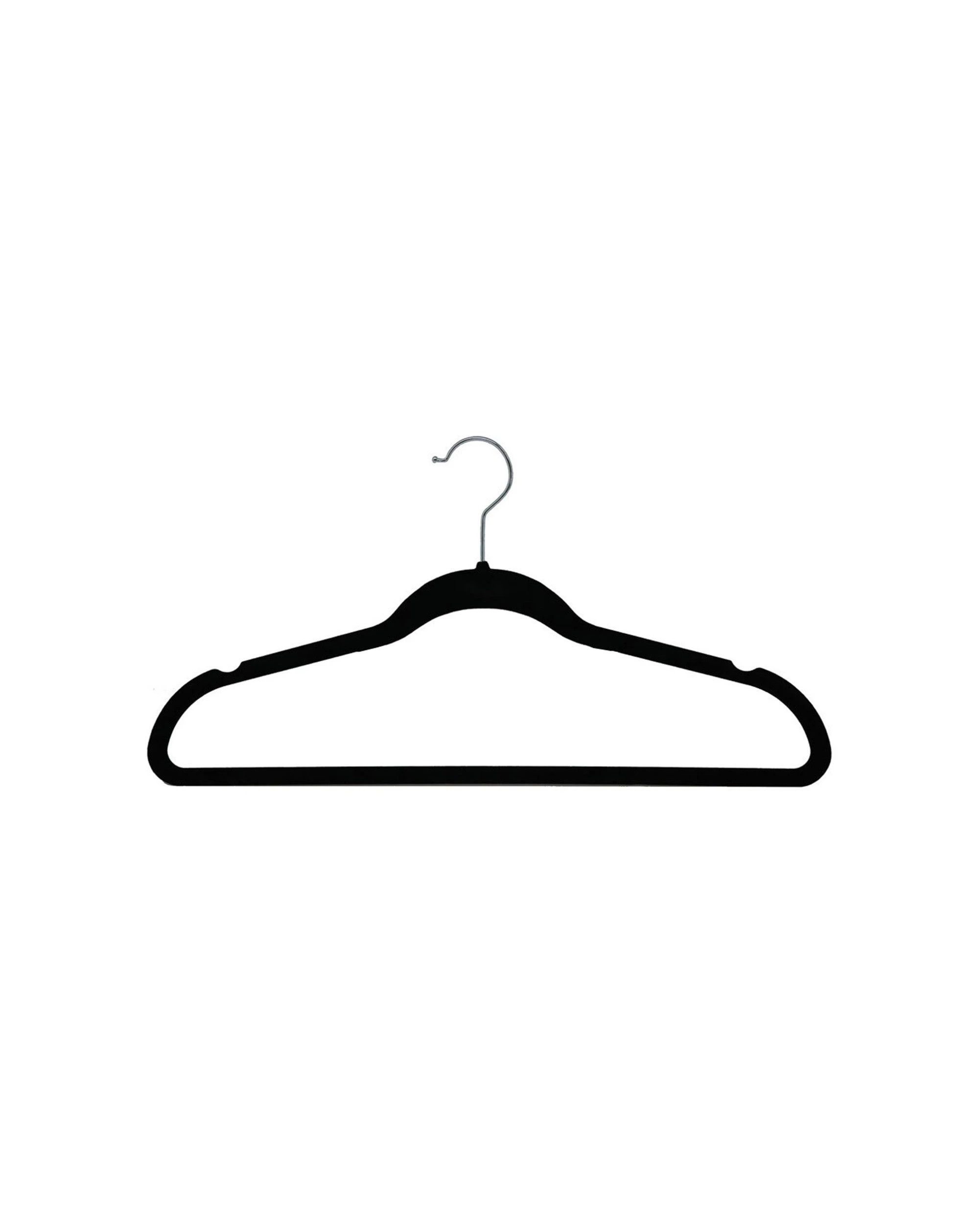 2 10pk Boxsweden Velvet Hanger/wardrobe/storage Organiser For Clothes/shirt Black
 - Black, 2 of 2