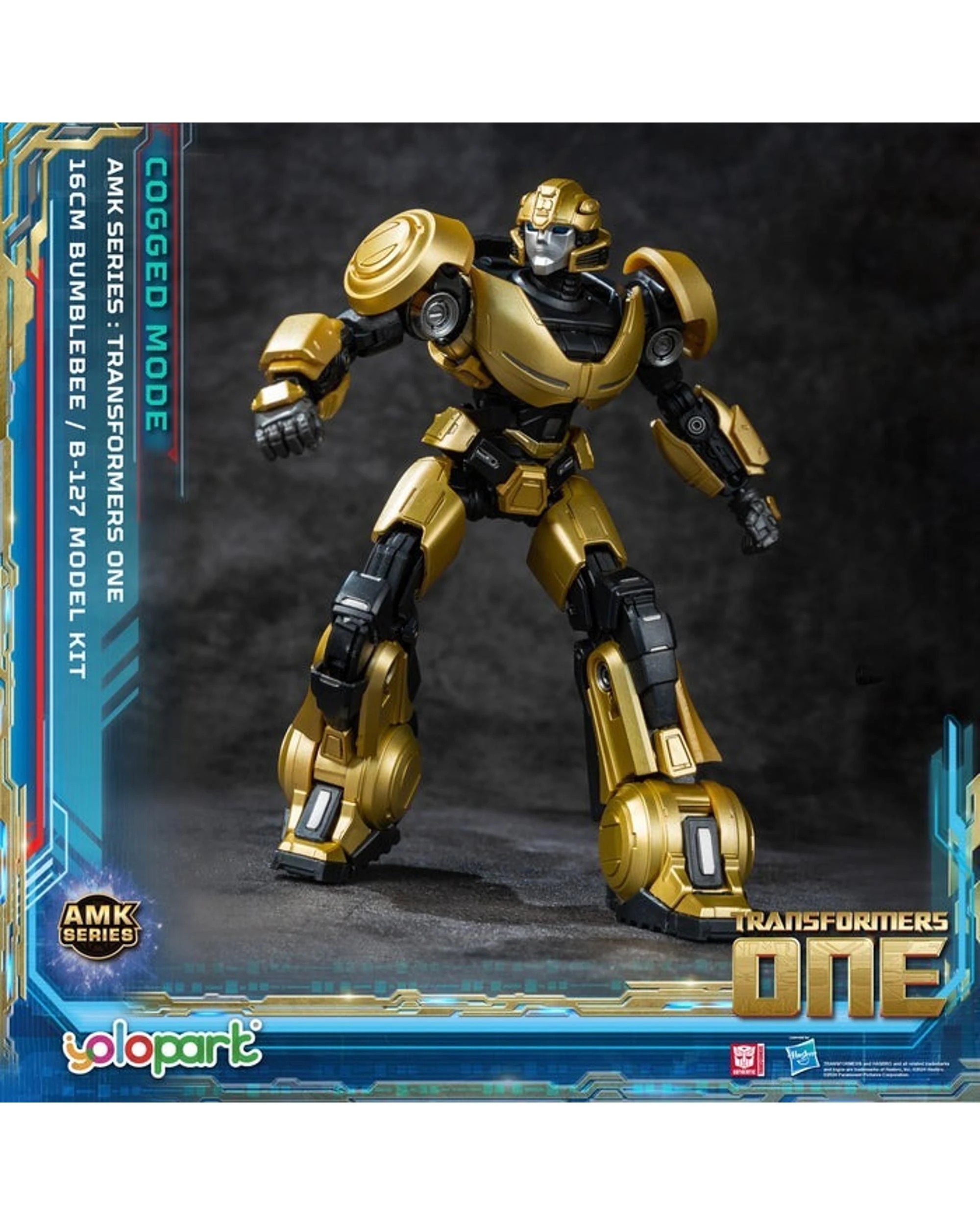 6 Yolopark Transformers One: B-127 Bumblebee Cogged Mode AMK Series 16cm Advance Model Kit, 6 of 6