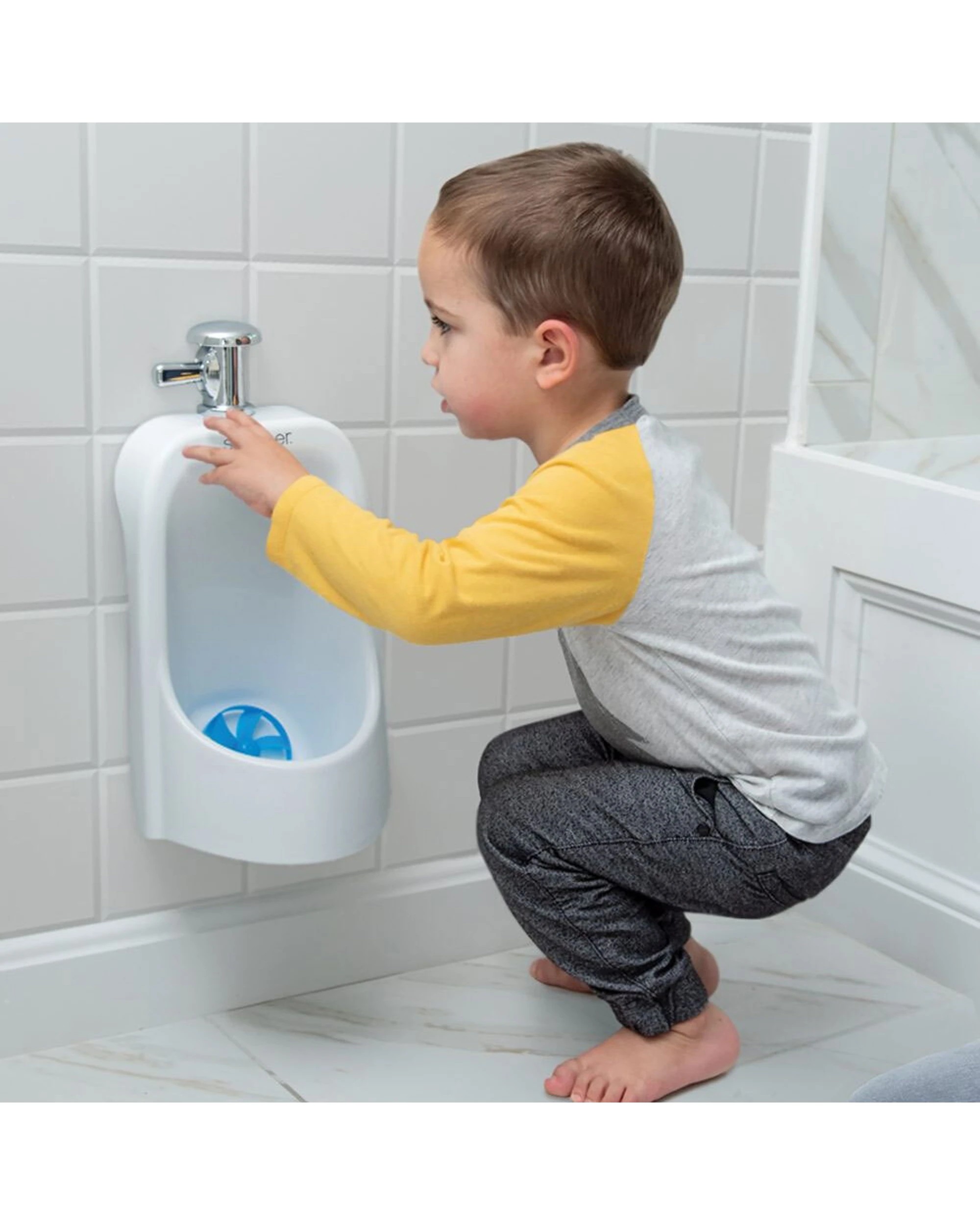 2 Summer Infant My Size Urinal Realistic Flush Sound Wall Mounted 18 Months - White, 2 of 5