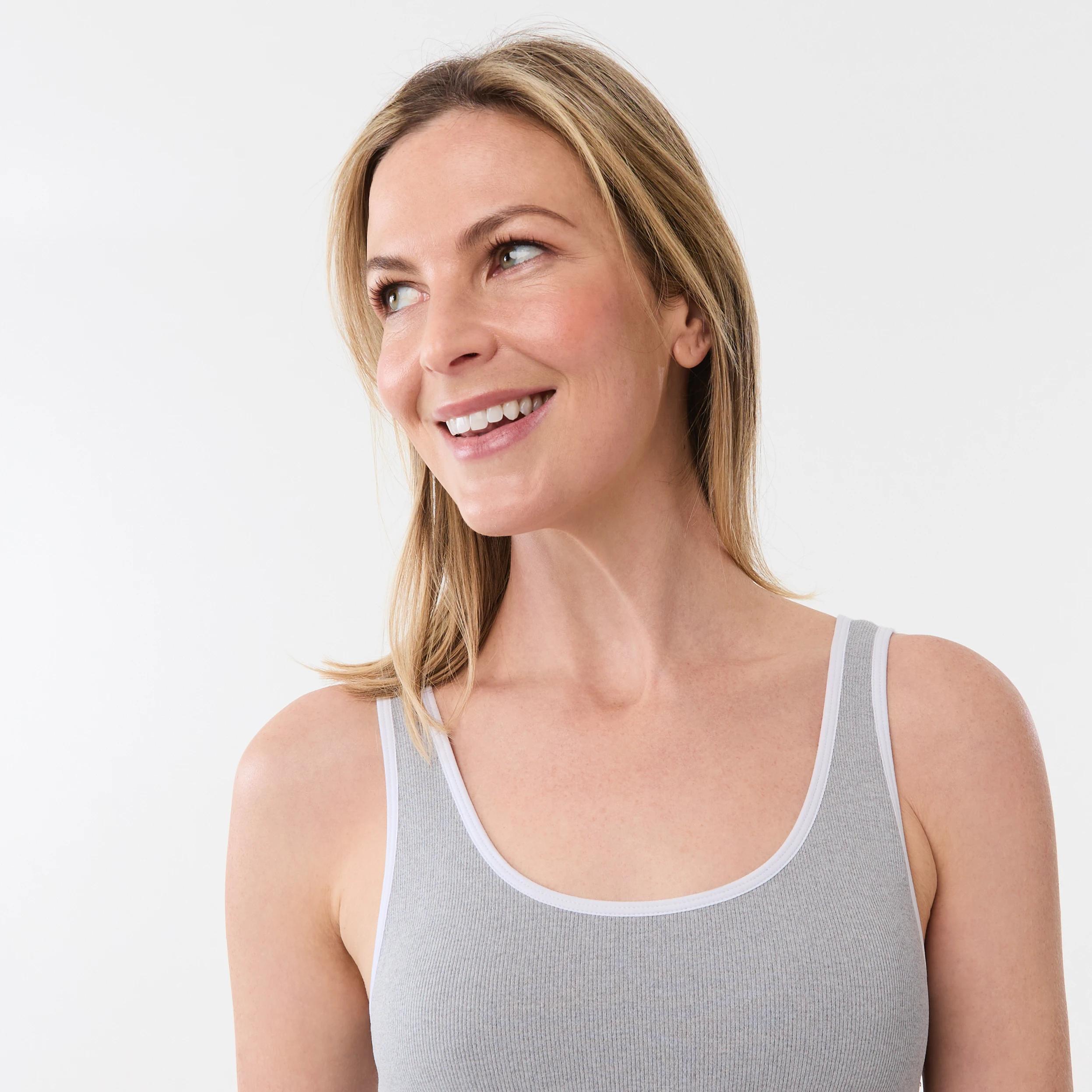 9 2 Pack Wirefree Seamfree Trim Crop Top BLUE MARINE, GREY MARLE, 9 of 10