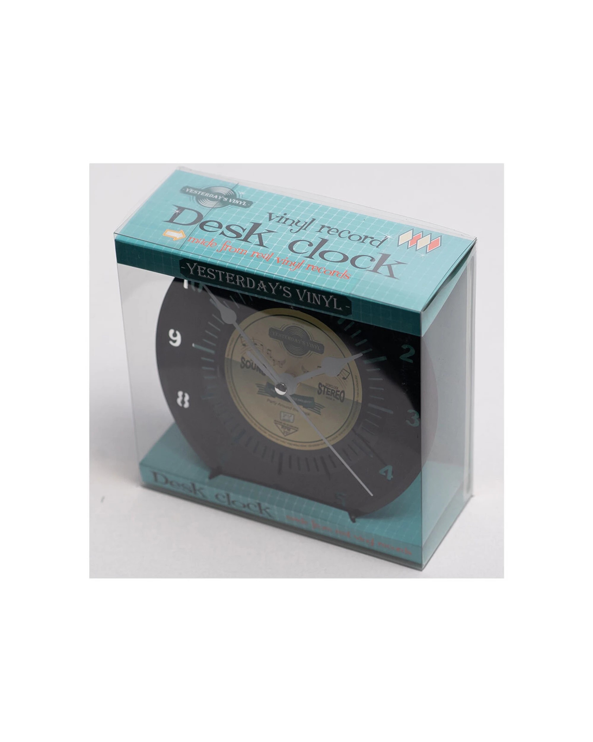 2 Yesterday's Vinyl Music Lover 18cm Desk Clock Silent Movement - Multi, 2 of 3