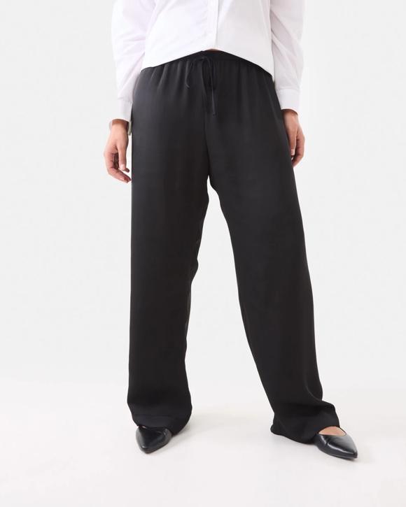 Tie Waist Satin Pants