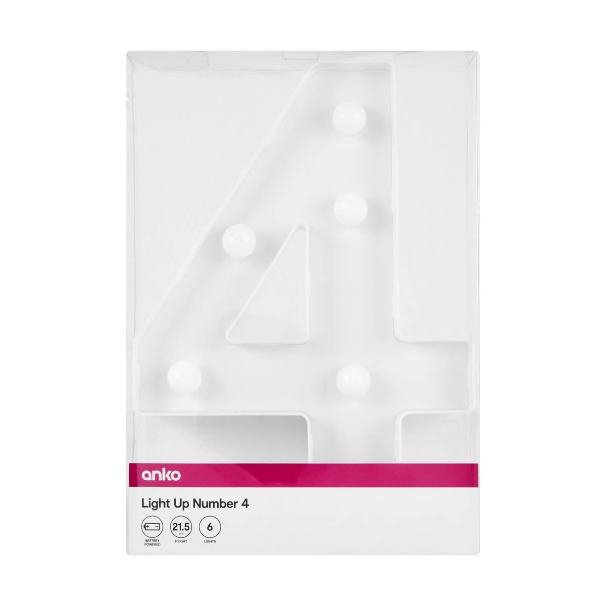 4 Light Up Number - 4, 4 of 5