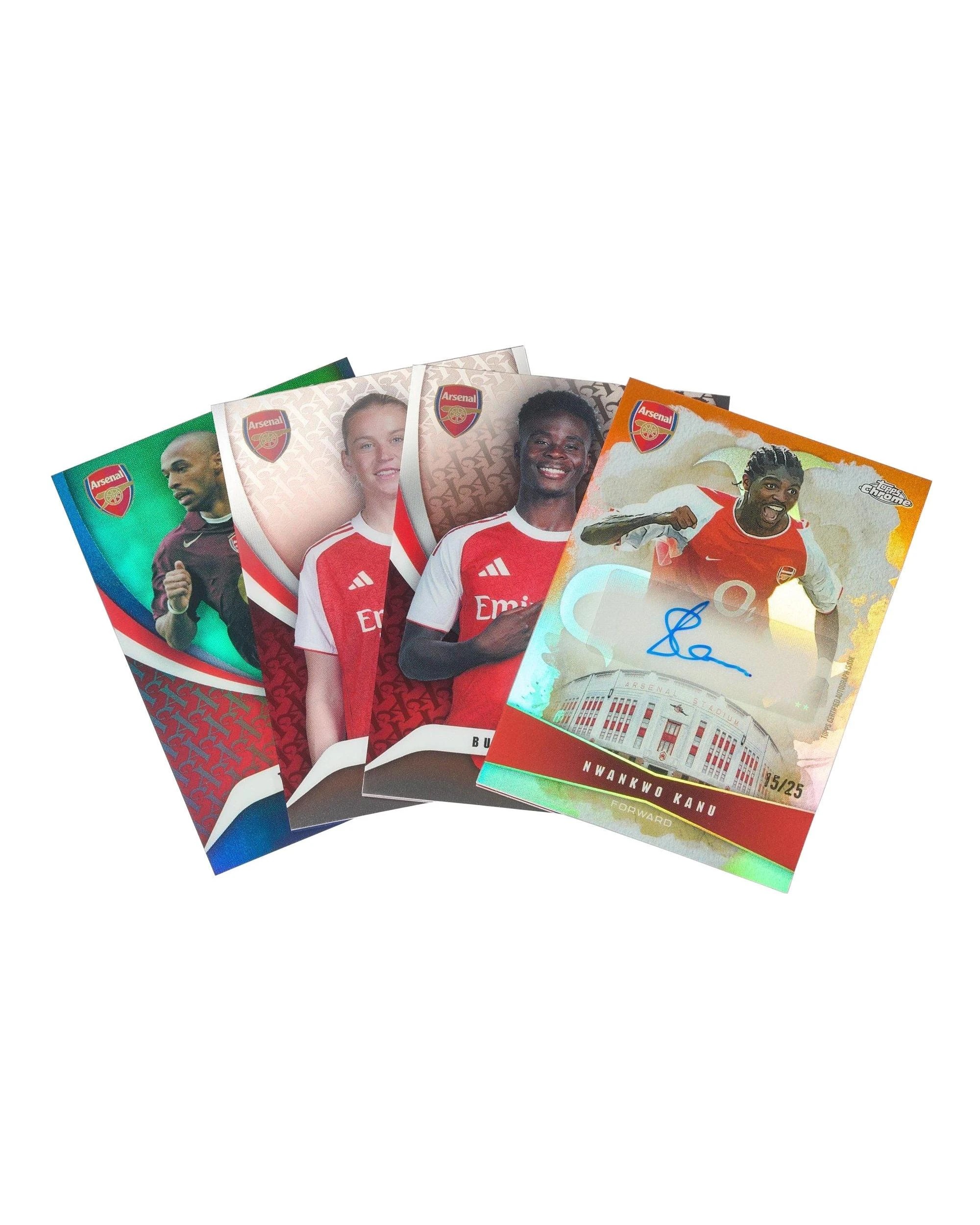 5 Topps 2025/2026 Chrome Arsenal Soccer Hobby Box, 5 of 8