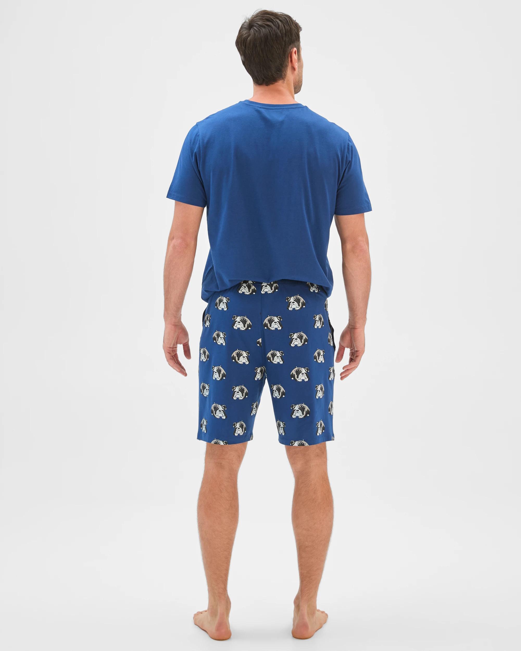 6 Maxx Australian Cotton Knit Jersey Sleep Shorts BLUE BULLDOG, 6 of 6