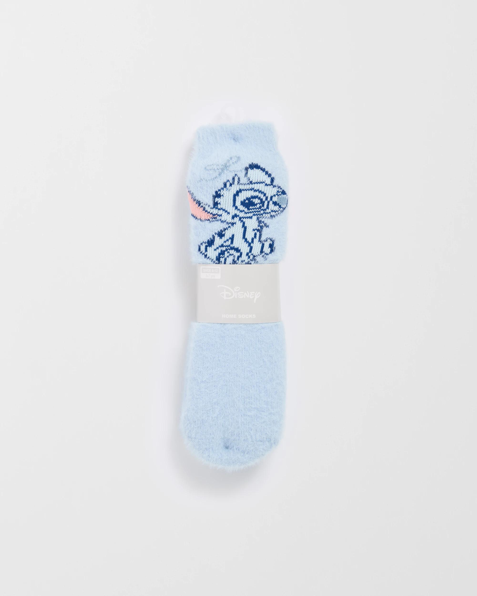 4 Disney Lilo & Stitch Sherpa Lined Home Socks LILO & STITCH, 4 of 4